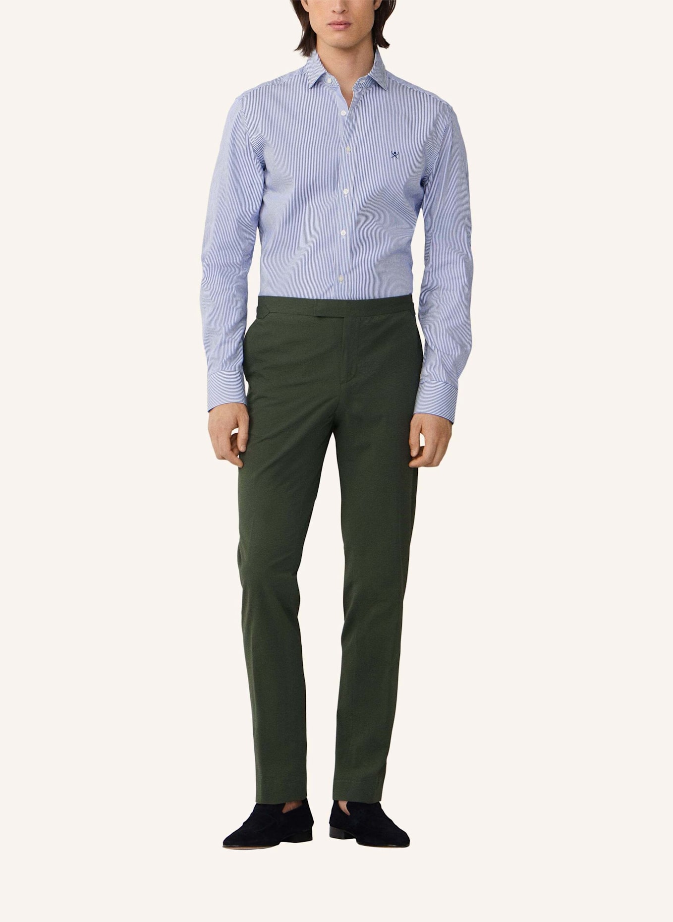 HACKETT LONDON Freizeithemd CITY BENGAL STRIPE: DUNKELBLAU