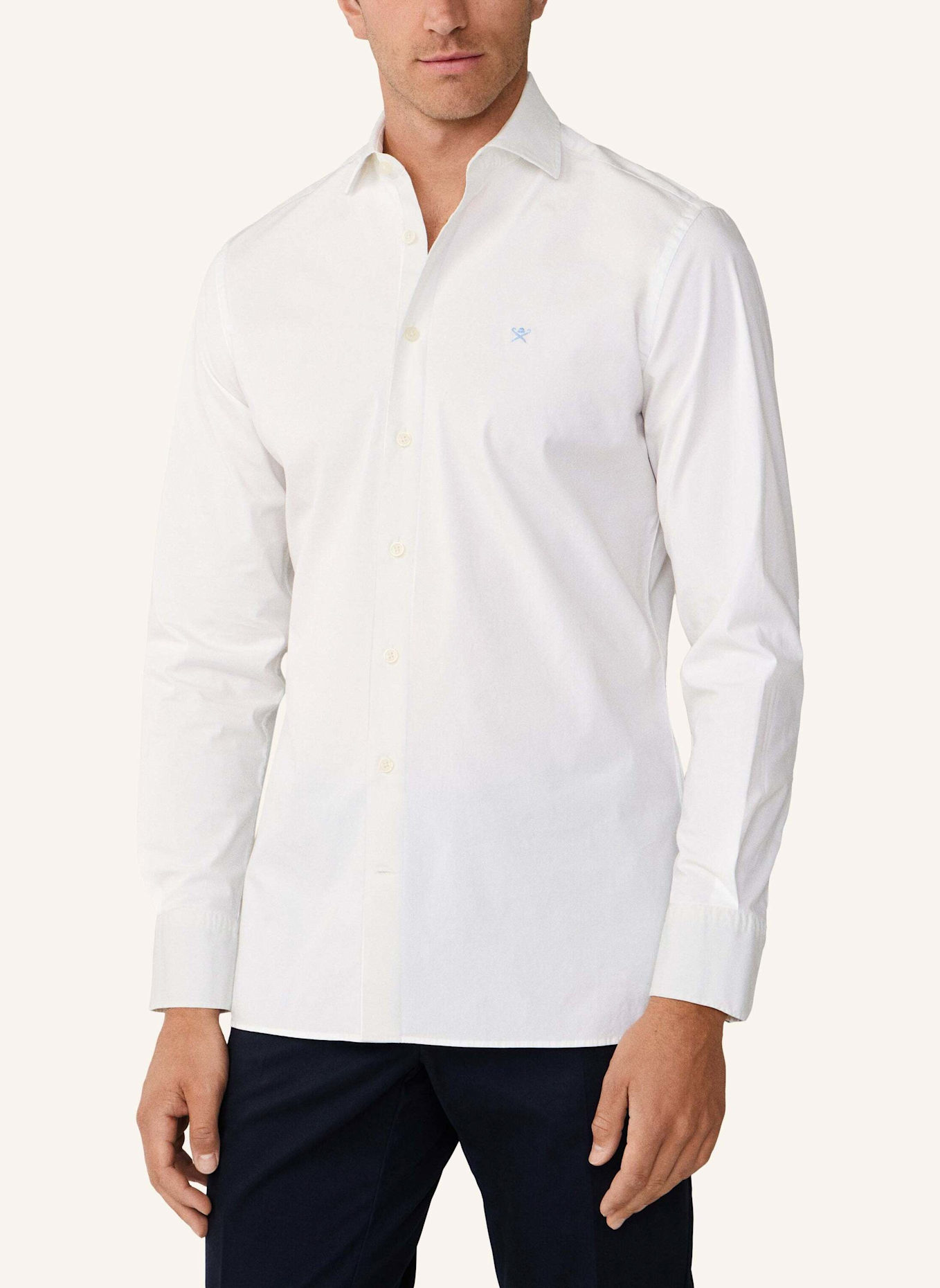 HACKETT LONDON Freizeithemd ESS STRETCH POP: WEISS