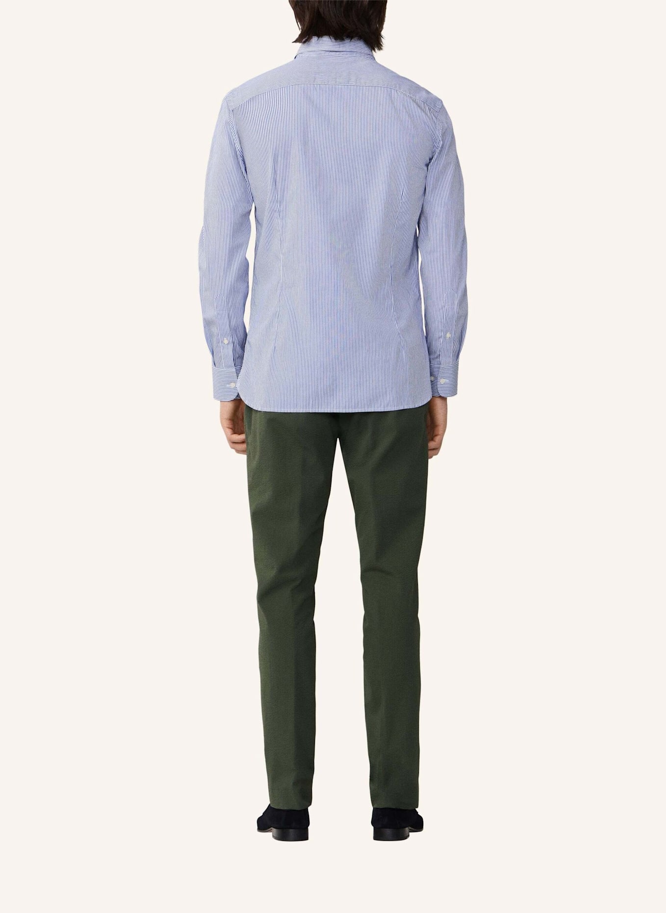 HACKETT LONDON Freizeithemd CITY BENGAL STRIPE: DUNKELBLAU