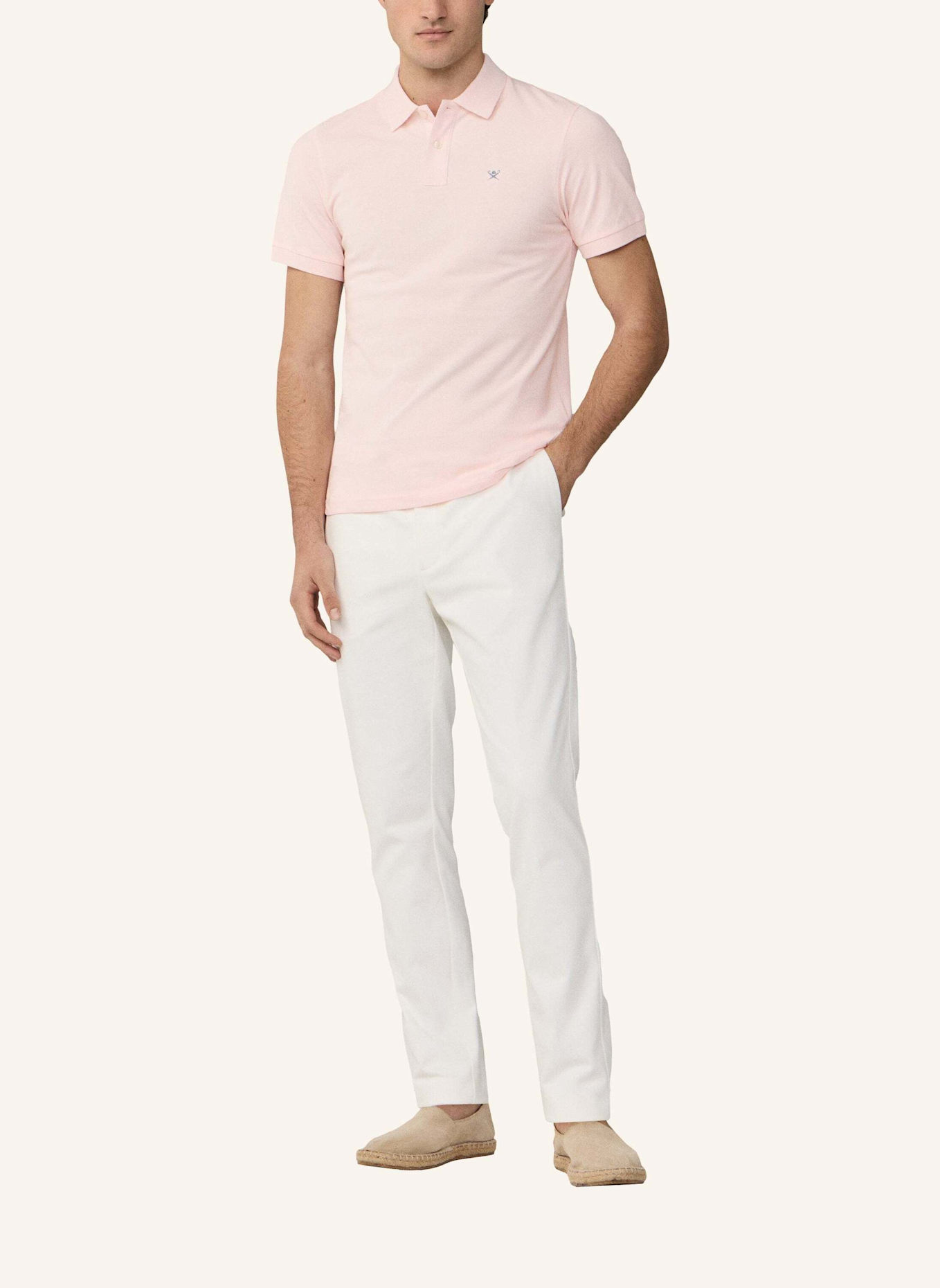 HACKETT LONDON Poloshirt SLIM FIT LOGO: HELLROSA