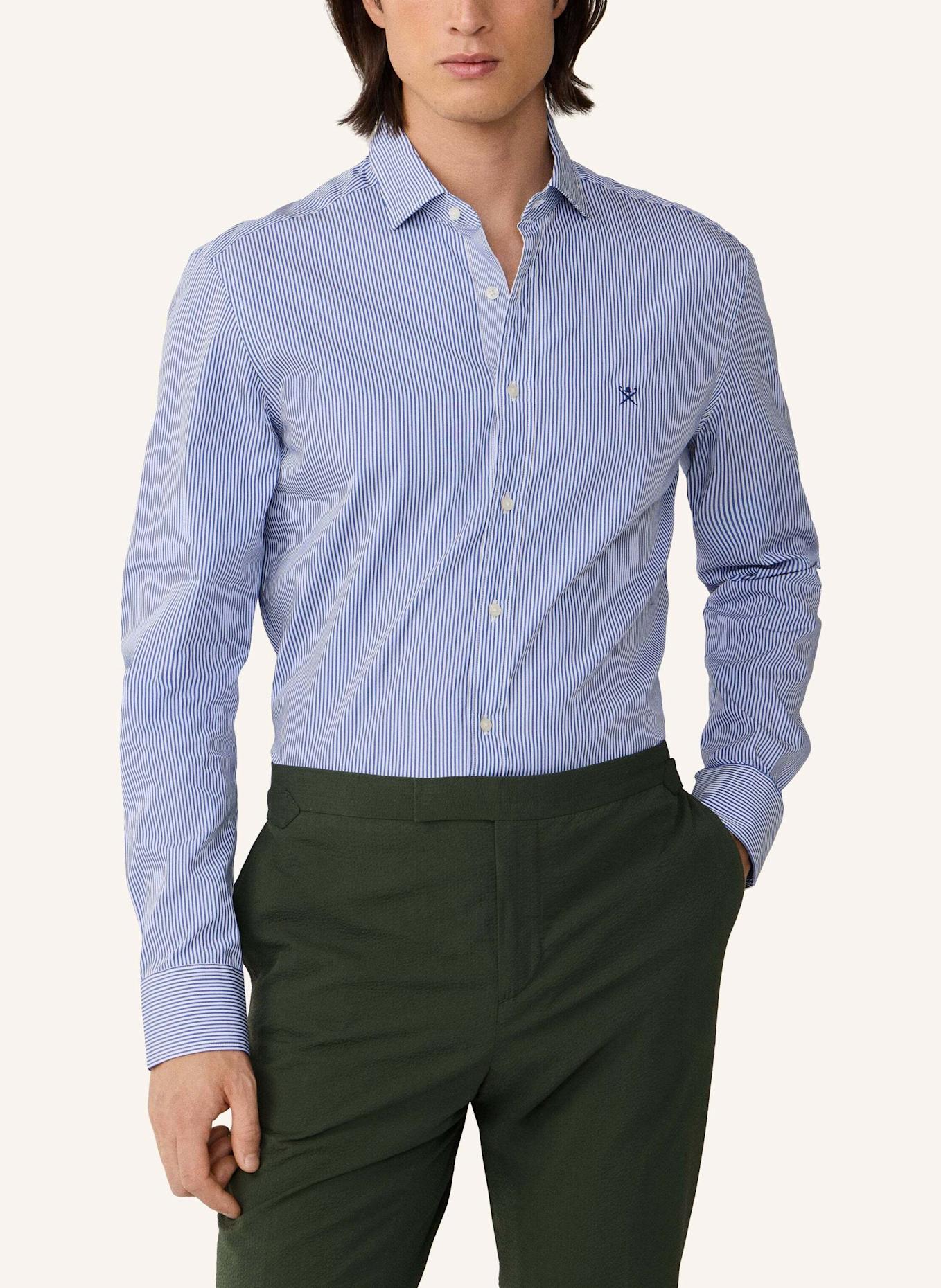 HACKETT LONDON Freizeithemd CITY BENGAL STRIPE: DUNKELBLAU
