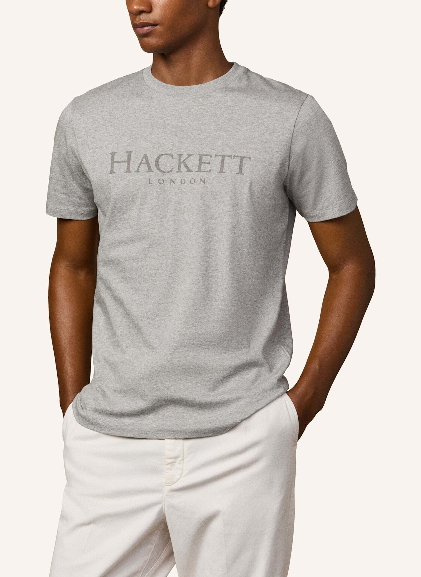 HACKETT LONDON T-Shirt HERITAGE ESS TEE: HELLGRAU