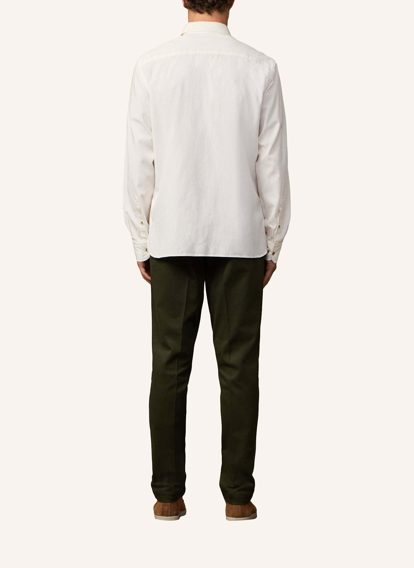 HACKETT LONDON Freizeithemd HERITAGE TWILL: ECRU/ WEISS