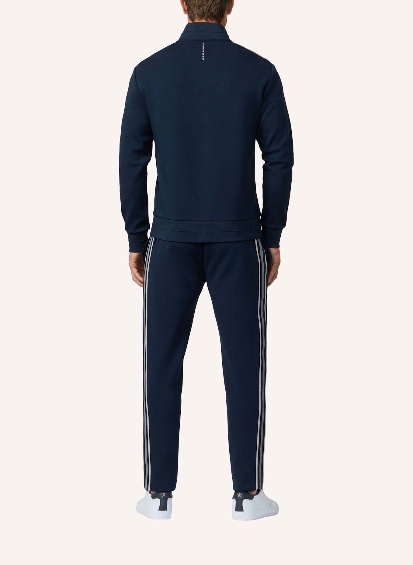 HACKETT LONDON Hoodiejacke HS TAPE TRACK FZ: DUNKELBLAU