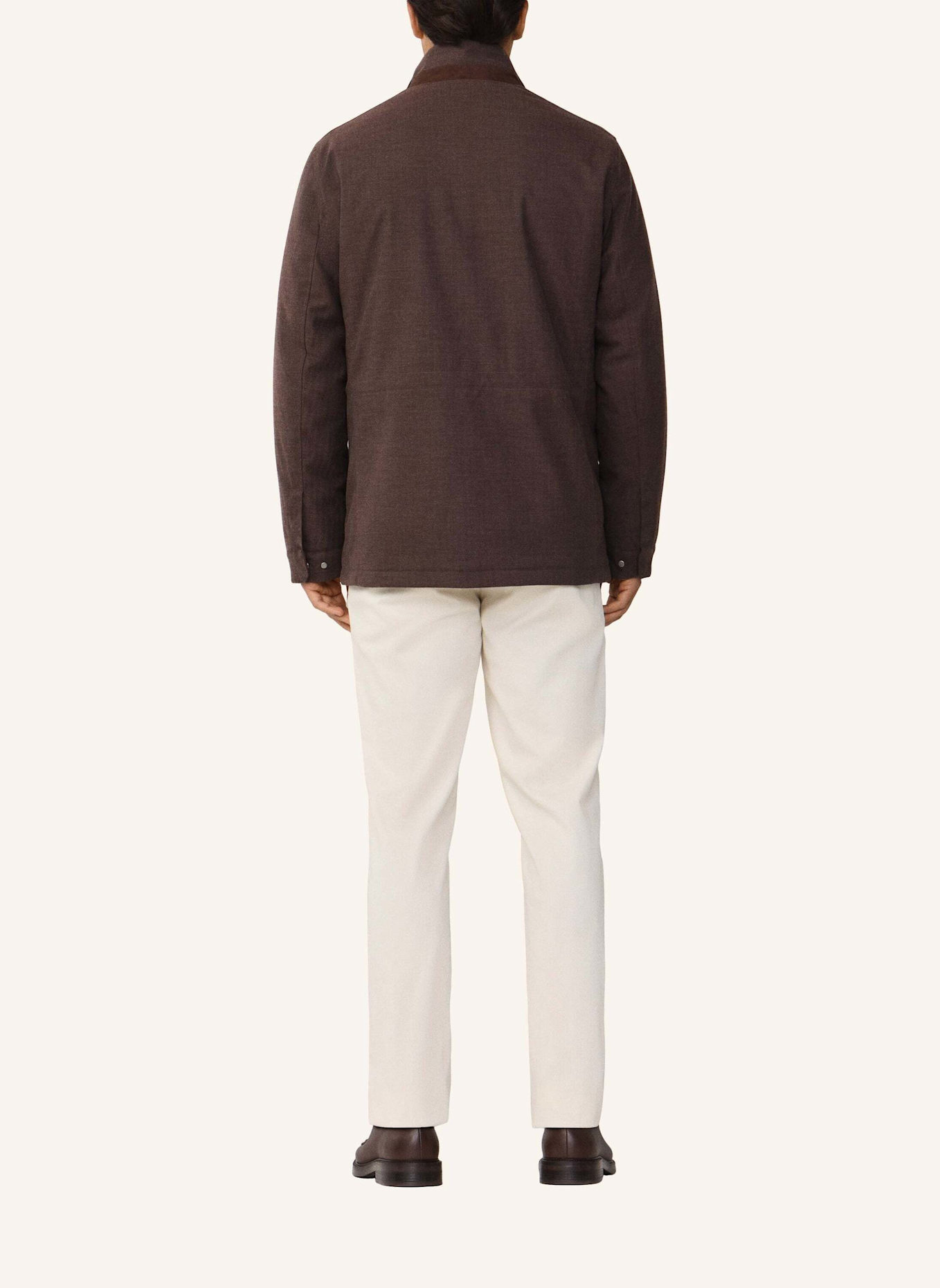 HACKETT LONDON Regenjacke HBONE LUX FIELD JKT: BRAUN