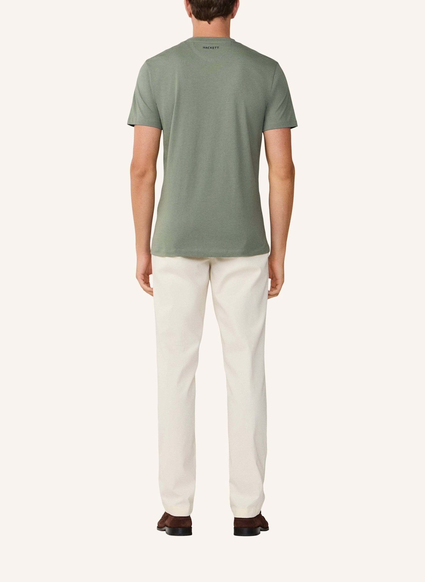 HACKETT LONDON T-Shirt SS LOGO TEE: GRÜN