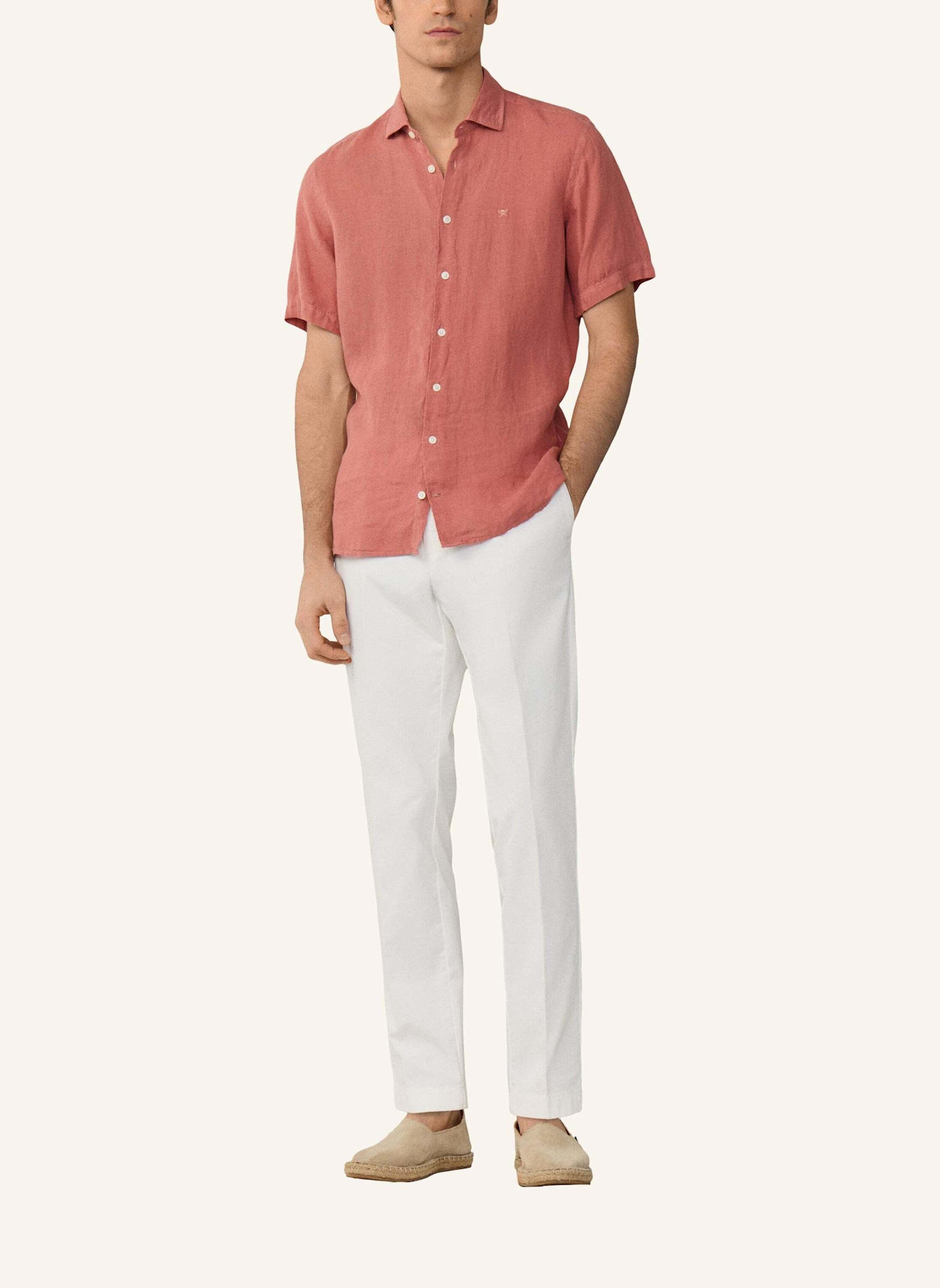 HACKETT LONDON Sweatshirt GMD LINEN SS: ROT