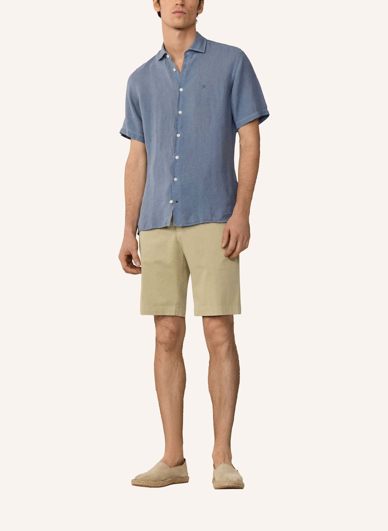 HACKETT LONDON Sweatshirt GMD LINEN SS: BLAU