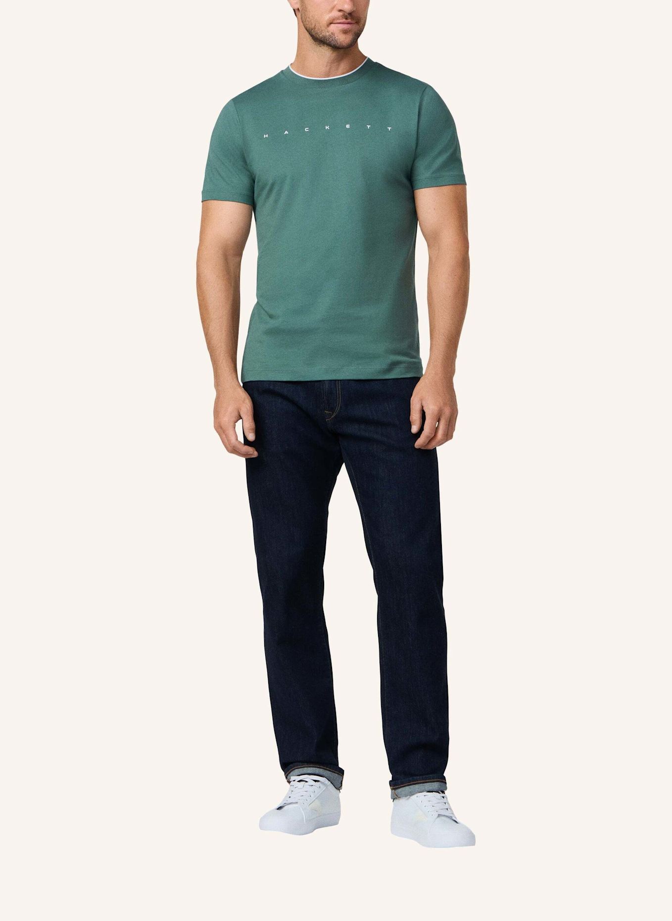 HACKETT LONDON T-Shirt HS ESSENTIAL TEE: GRÜN