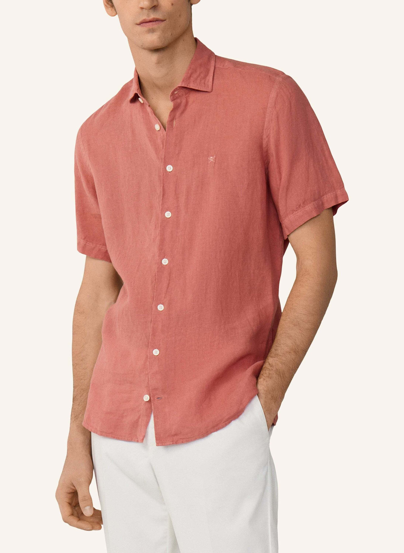 HACKETT LONDON Sweatshirt GMD LINEN SS: ROT