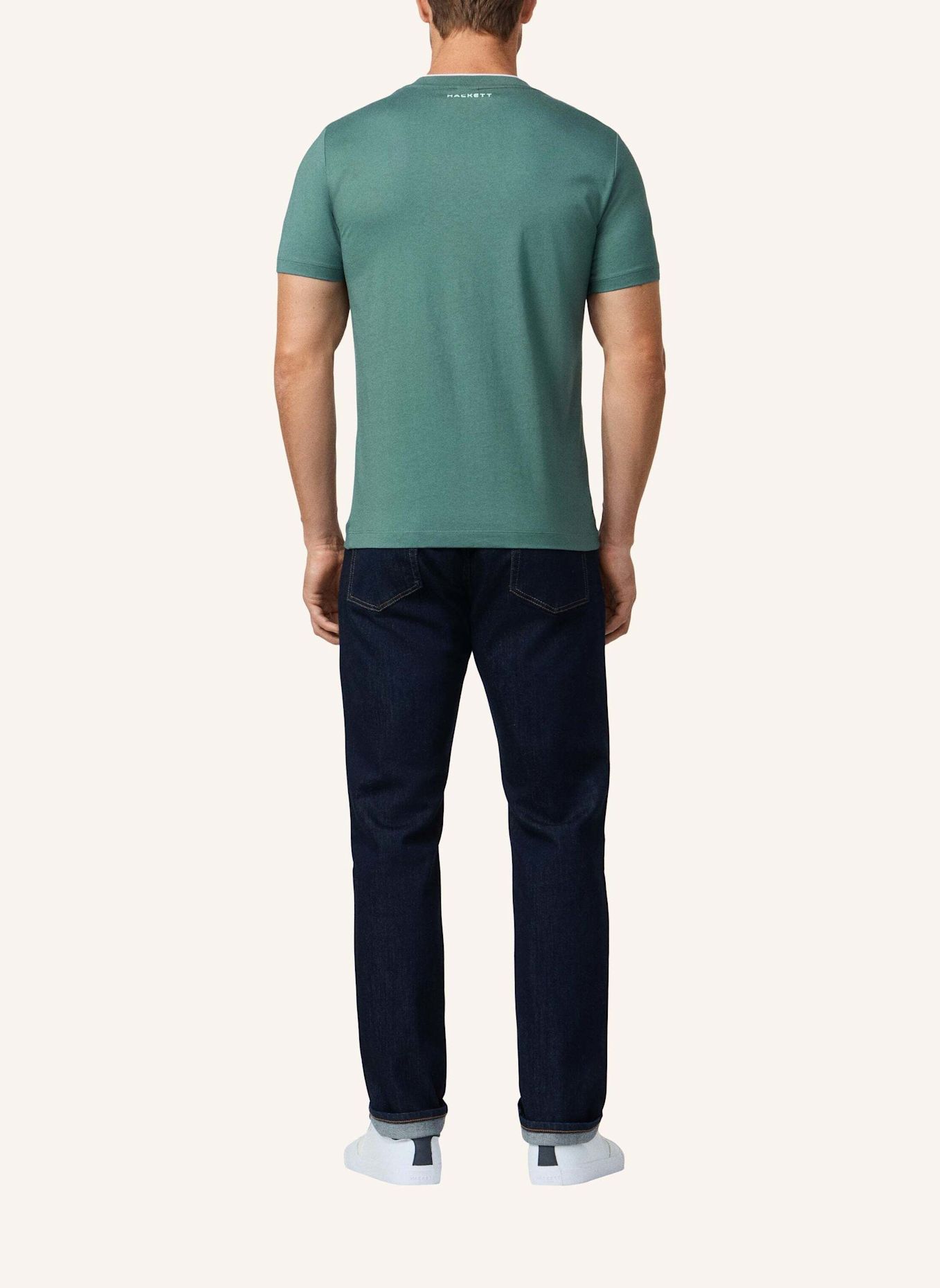 HACKETT LONDON T-Shirt HS ESSENTIAL TEE: GRÜN