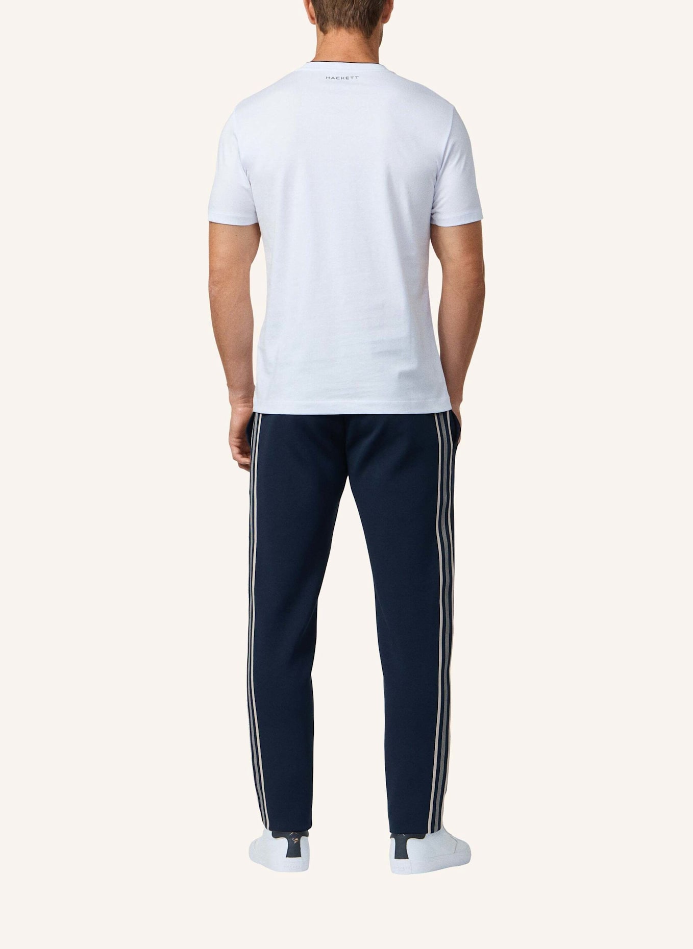 HACKETT LONDON T-Shirt HS ESSENTIAL TEE: WEISS