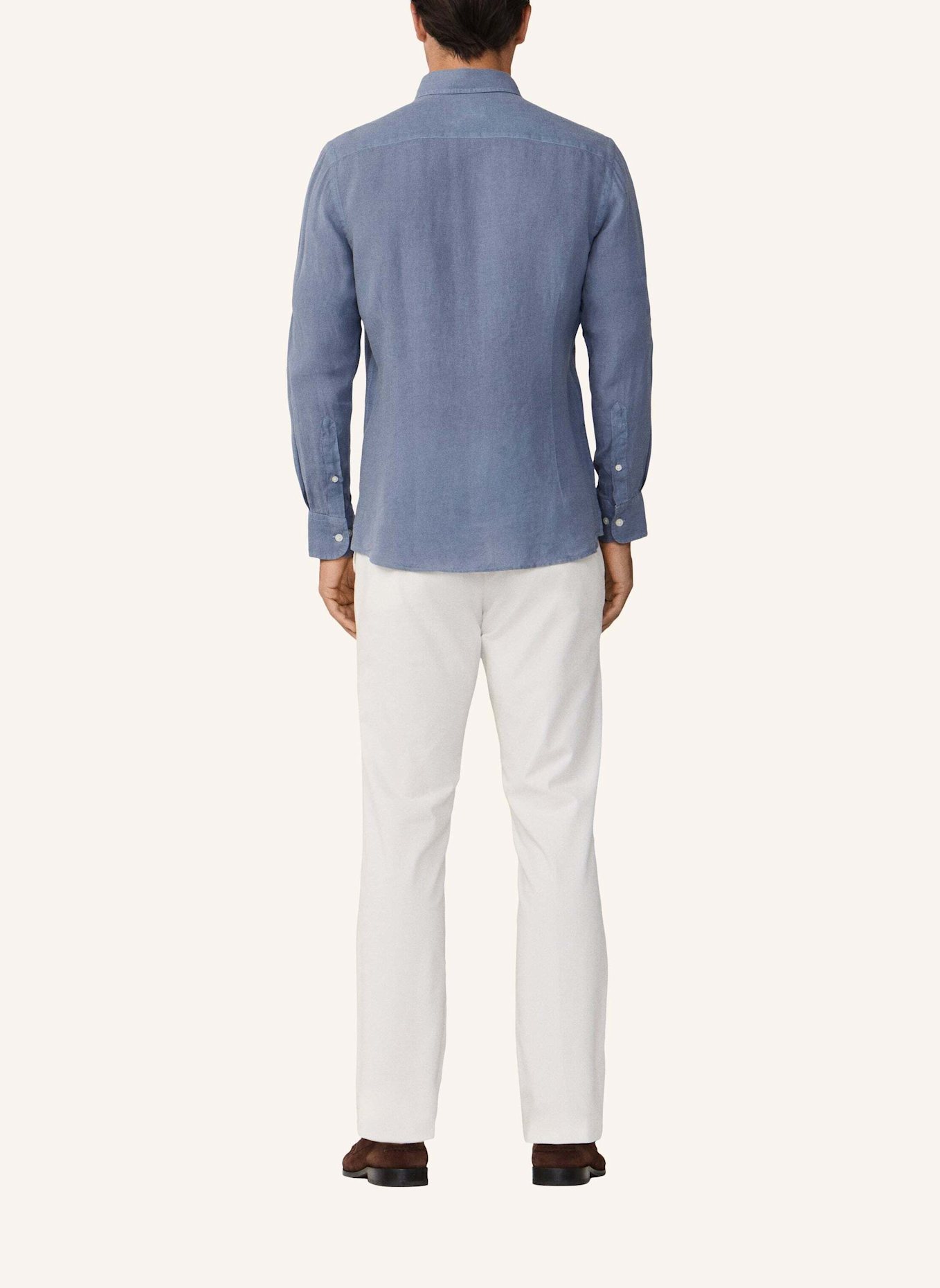 HACKETT LONDON Freizeithemd ESS GMD LINEN BRPT: BLAU
