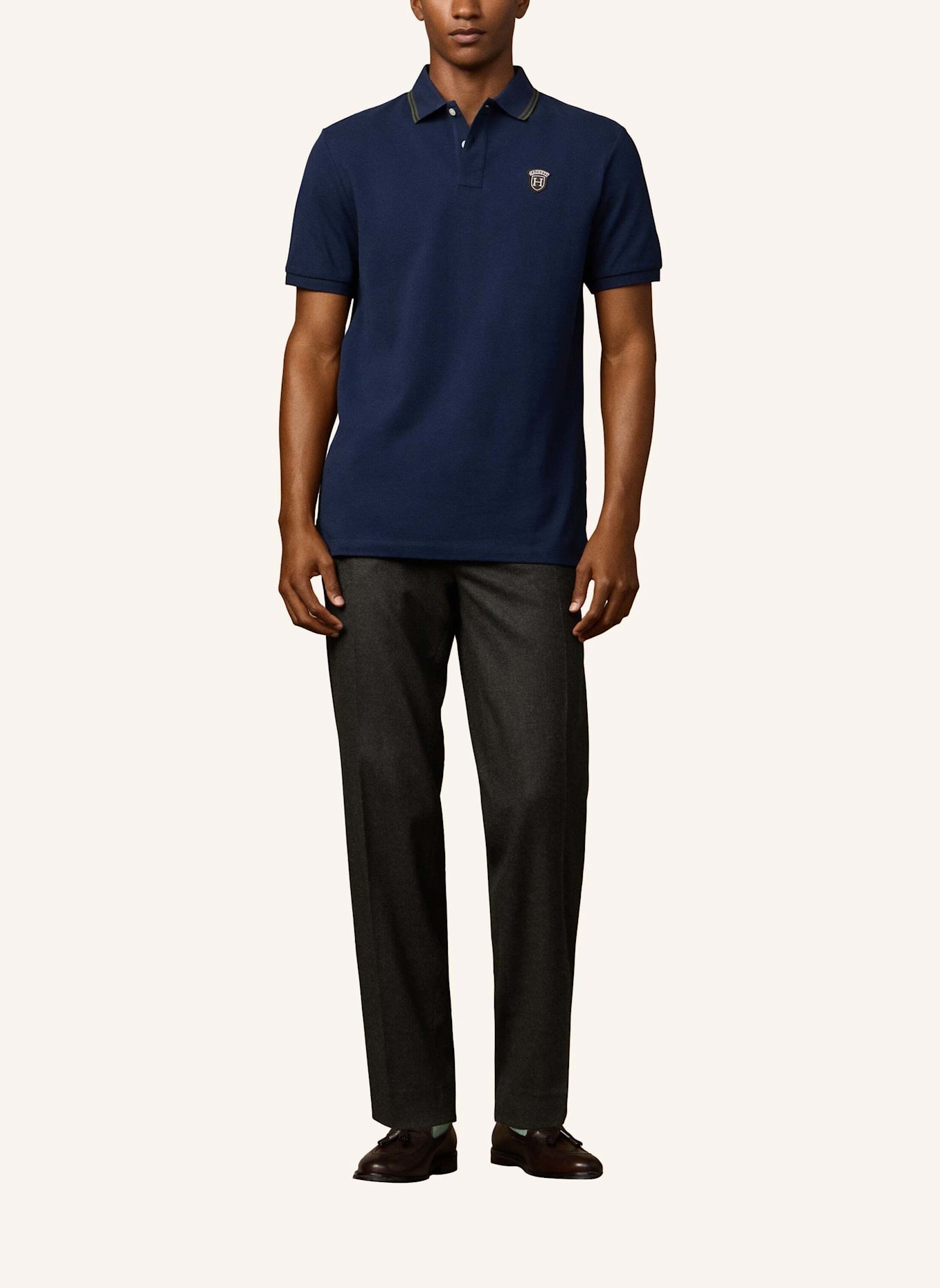 HACKETT LONDON Poloshirt HERITAGE BADGE POLO: BLAU