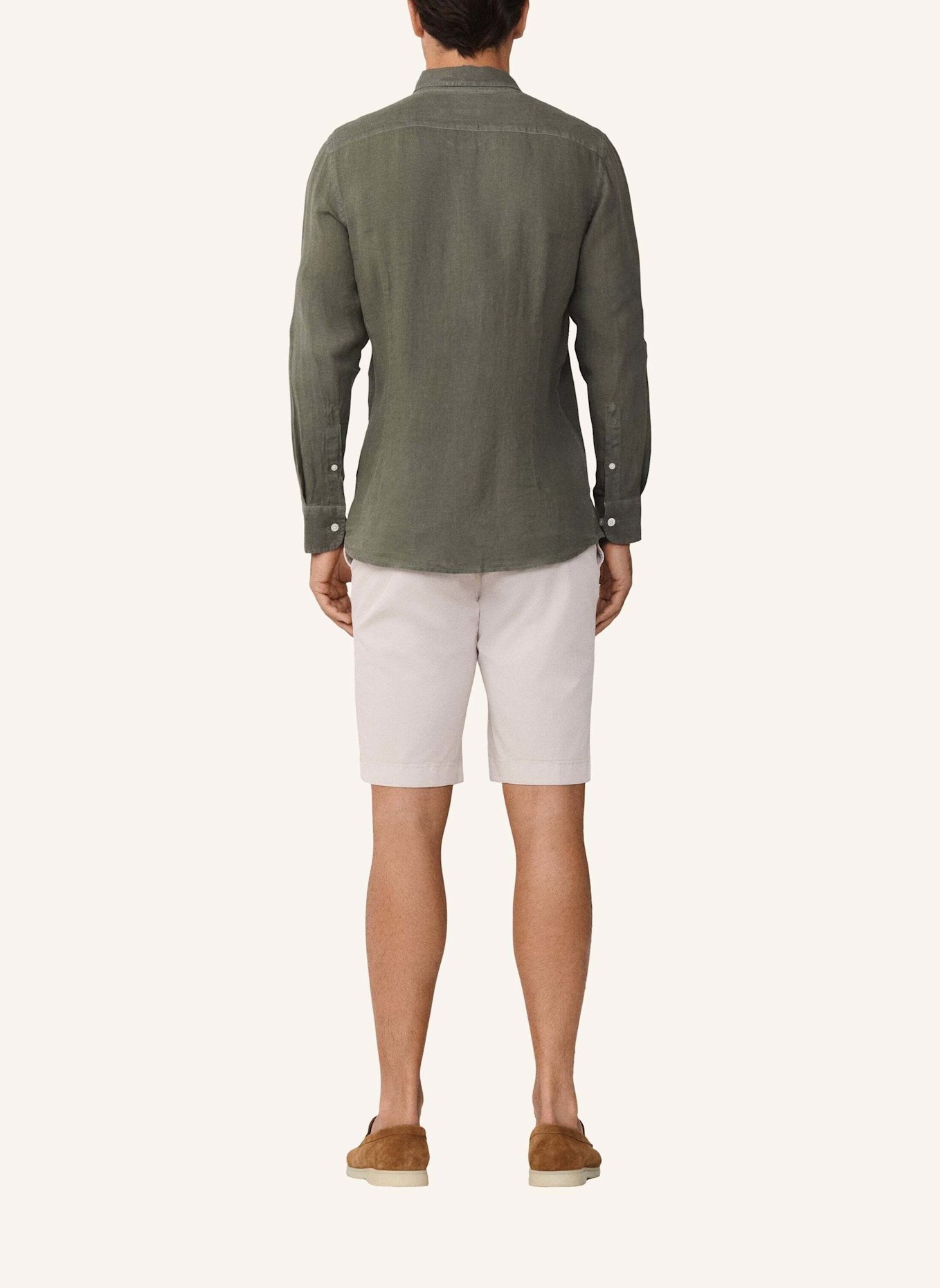 HACKETT LONDON Freizeithemd ESS GMD LINEN KENT: GRÜN