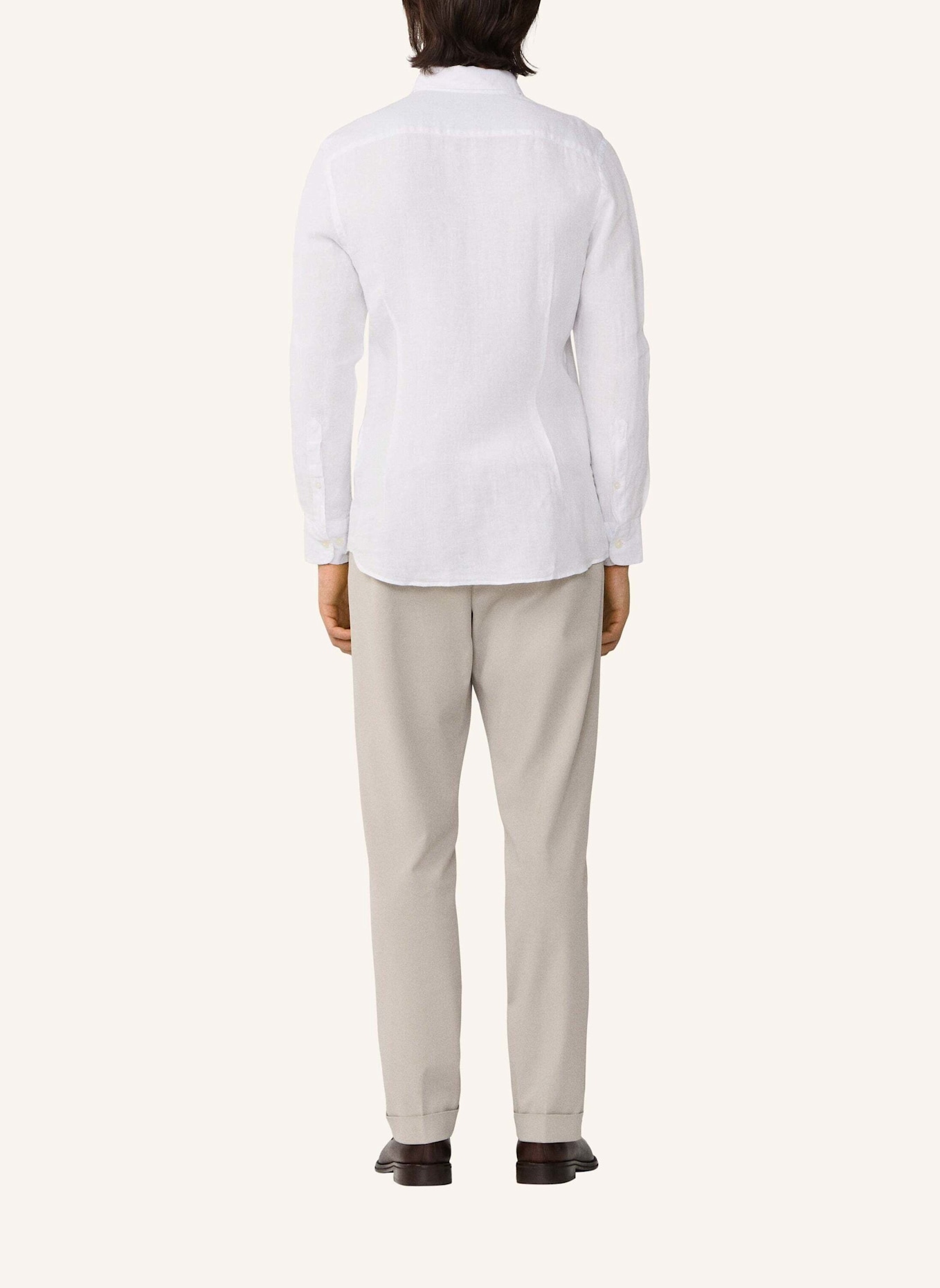 HACKETT LONDON Freizeithemd ESS GMD LINEN KENT: WEISS