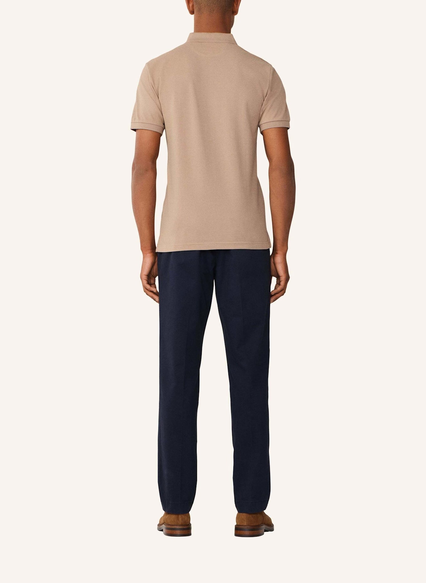 HACKETT LONDON Poloshirt SLIM FIT LOGO: BEIGE