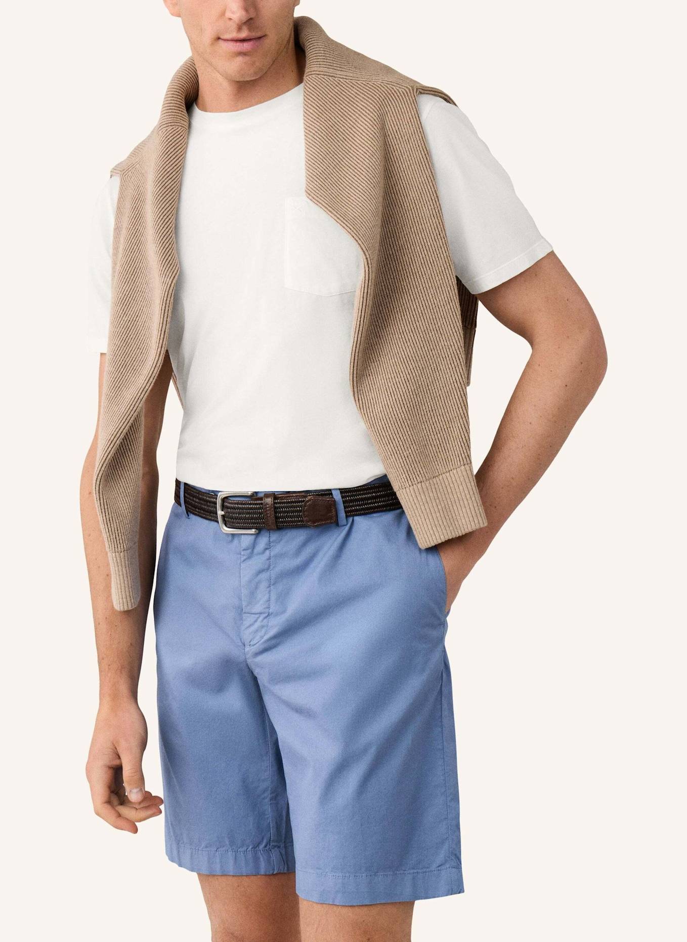 HACKETT LONDON Shorts ULTRA LW CHINO SHRT: BLAU