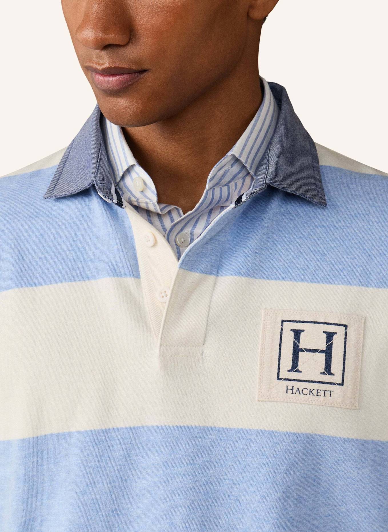 HACKETT LONDON Poloshirt HERITAGE H STRIPE RBY: BLAU
