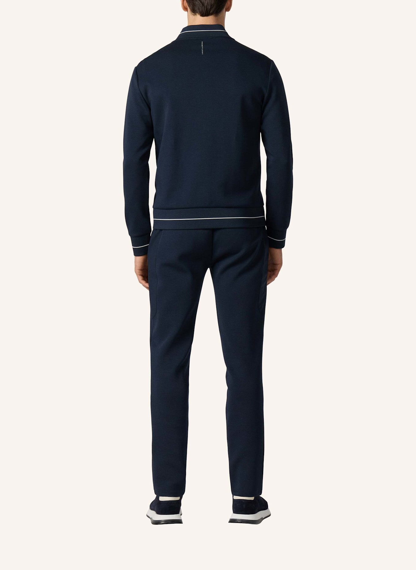 HACKETT LONDON Sweatshirt HS TECH TRACK FZ: DUNKELBLAU