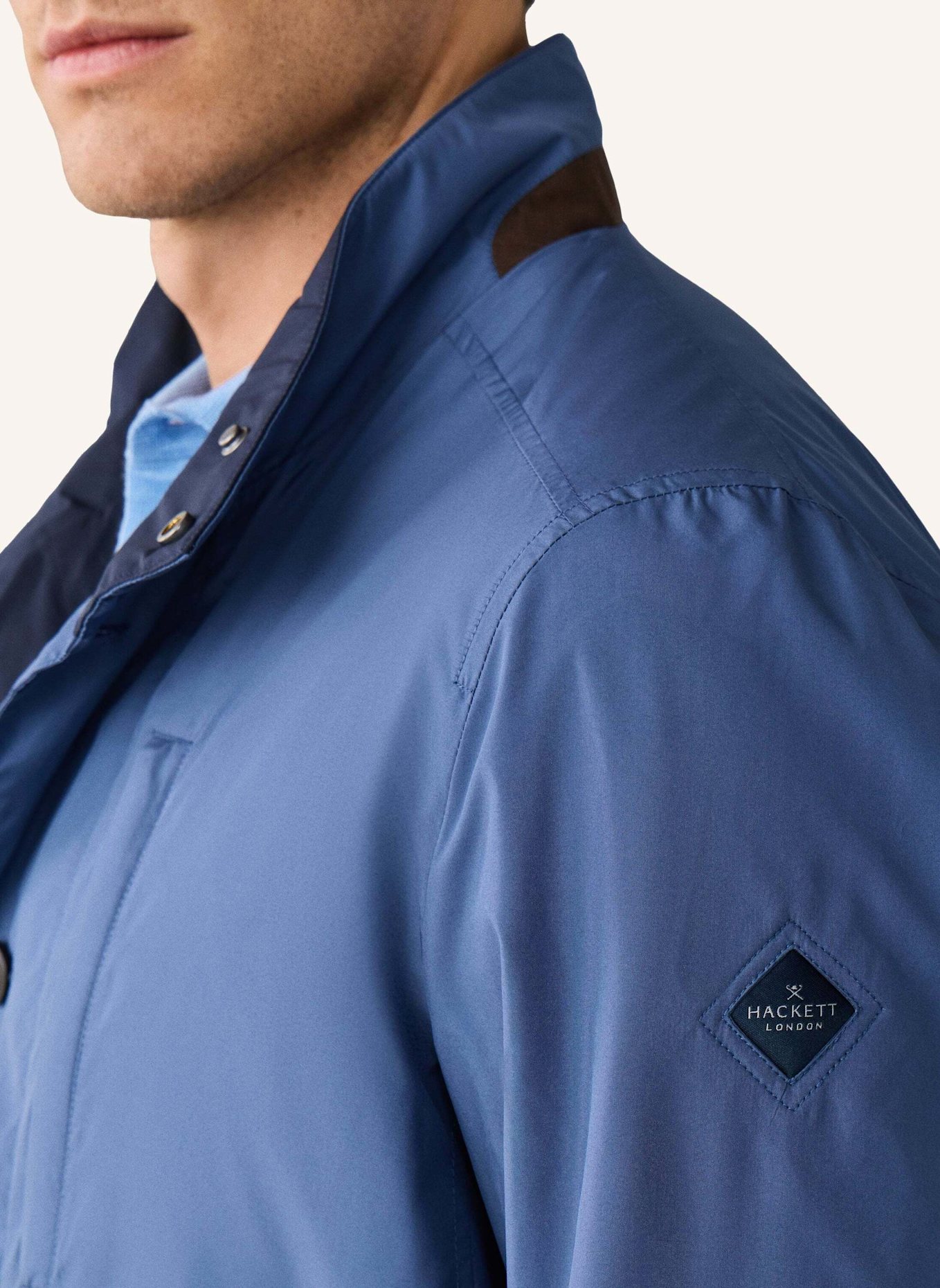 HACKETT LONDON Regenjacke REVERSIBLE JACKET: BLAU