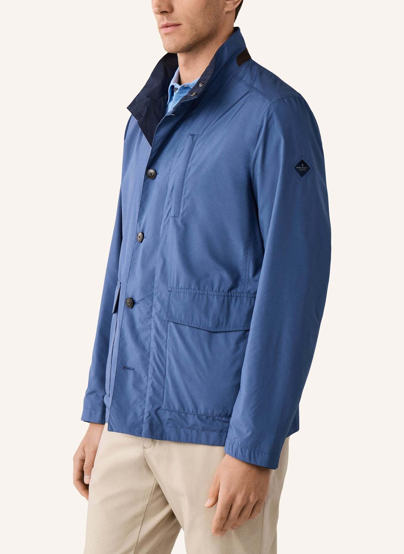 HACKETT LONDON Regenjacke REVERSIBLE JACKET: BLAU