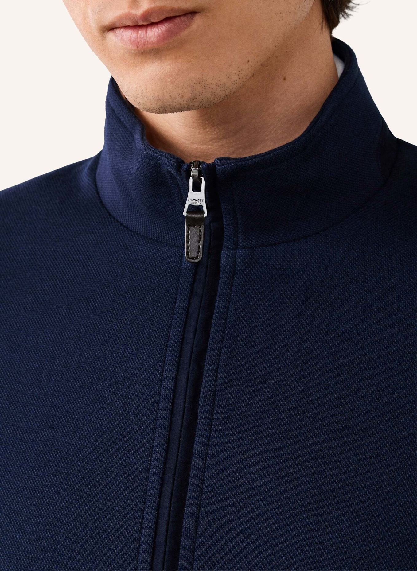 HACKETT LONDON Sweatshirt TTVL FULL ZIP: BLAU
