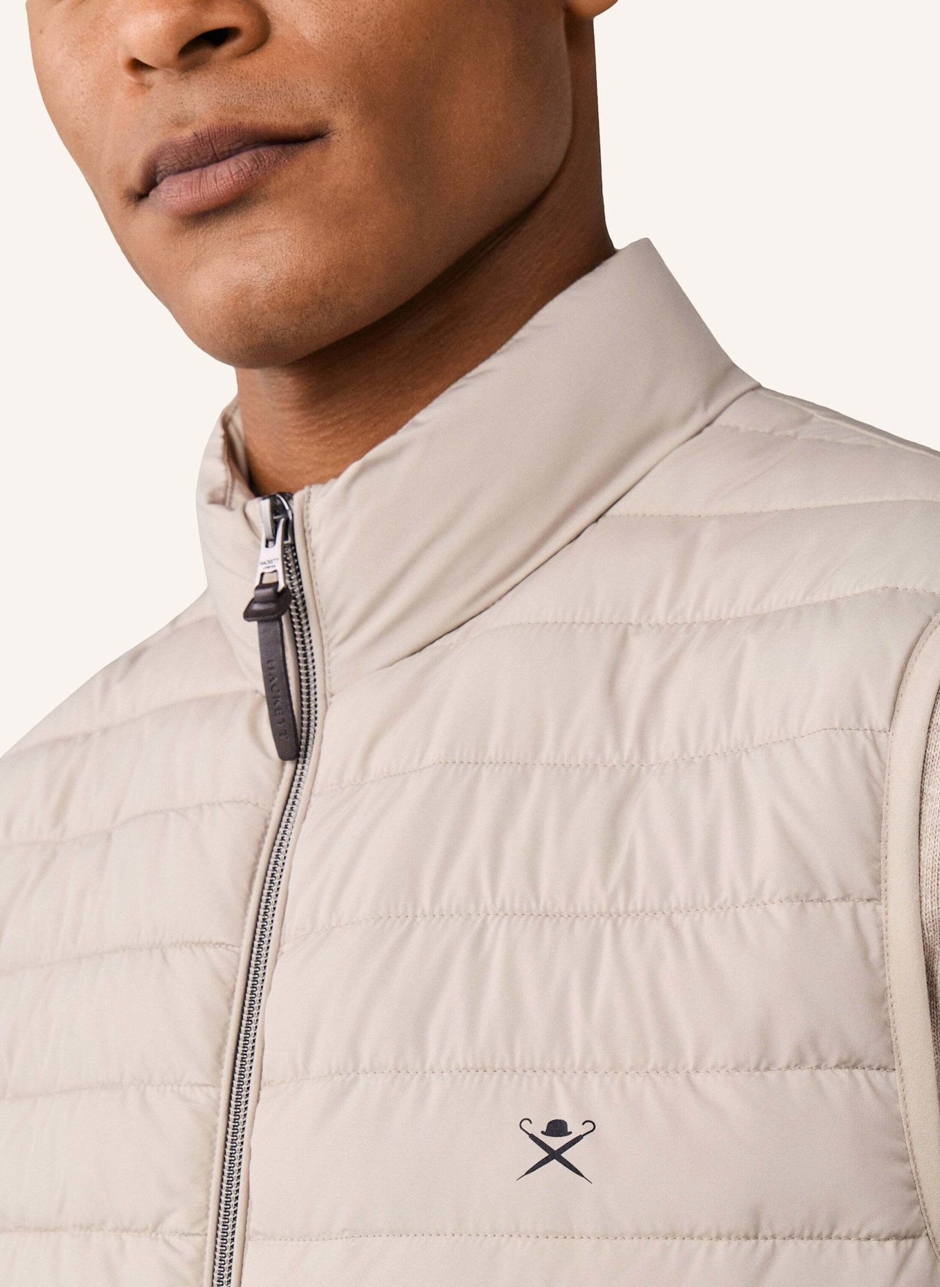 HACKETT LONDON Gilet ULTRA LW GILET: BEIGE