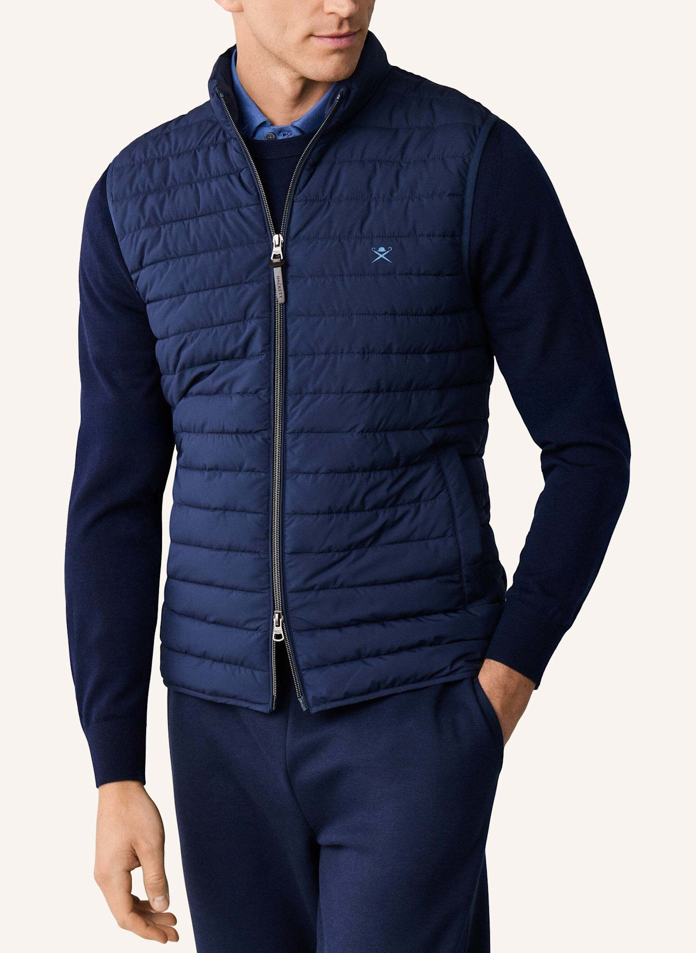 HACKETT LONDON Gilet ULTRA LW GILET: BLAU