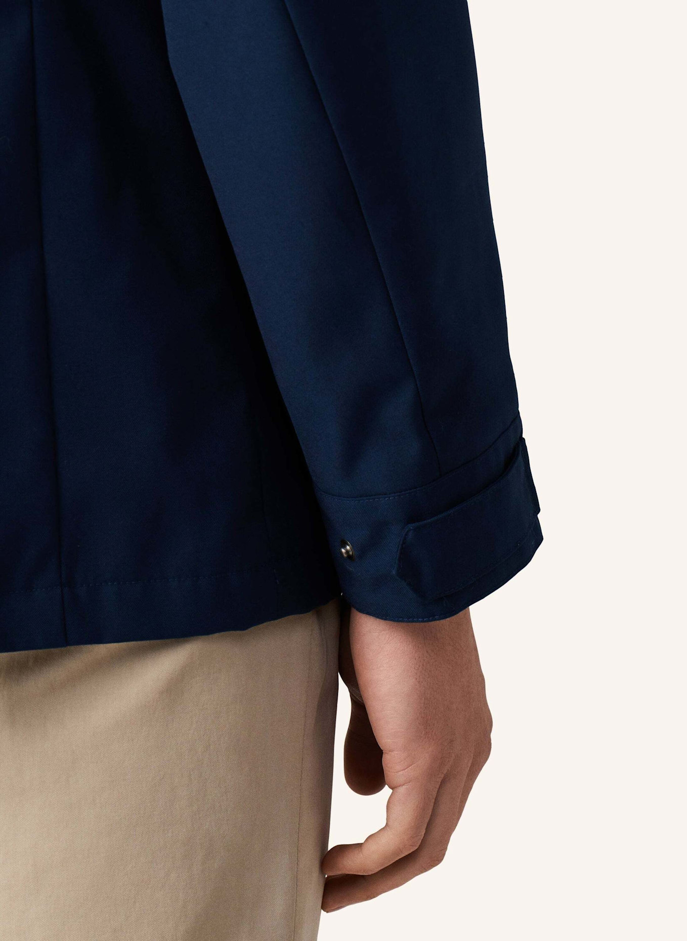 HACKETT LONDON Stehkragenmantel 2 PKT CARCOAT: BLAU