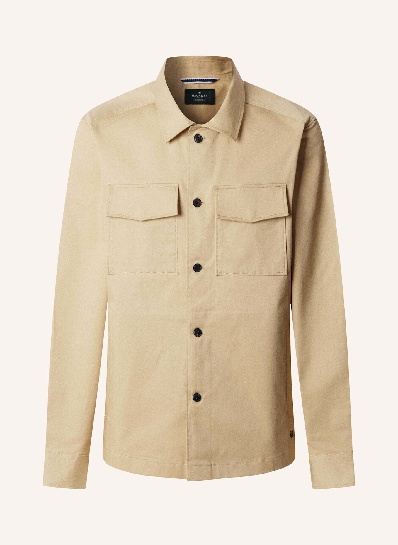 HACKETT LONDON Overjacket HERITAGE OVERSHIRT: BEIGE