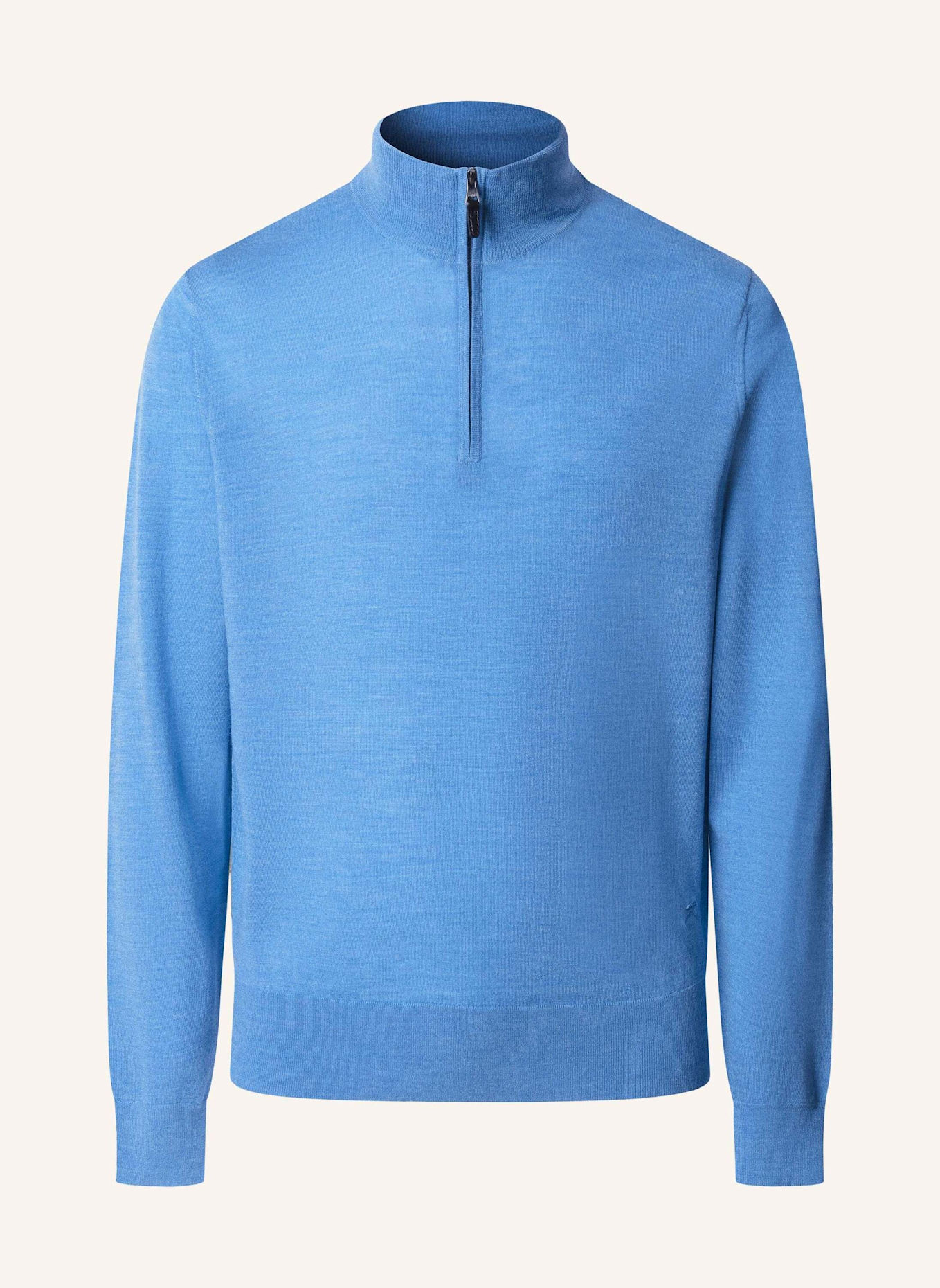 HACKETT LONDON Pullover ESS MERINO HZIP: BLAU