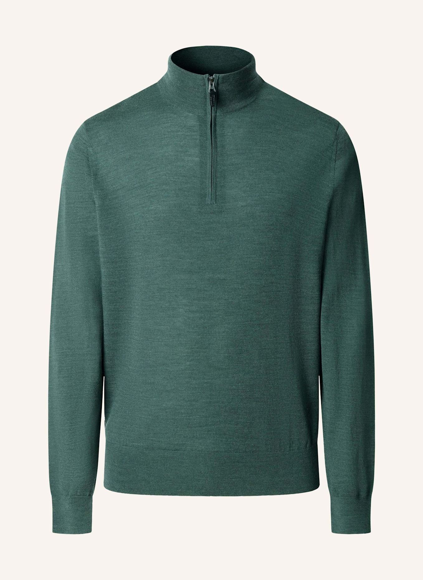 HACKETT LONDON Pullover ESS MERINO HZIP: OLIV