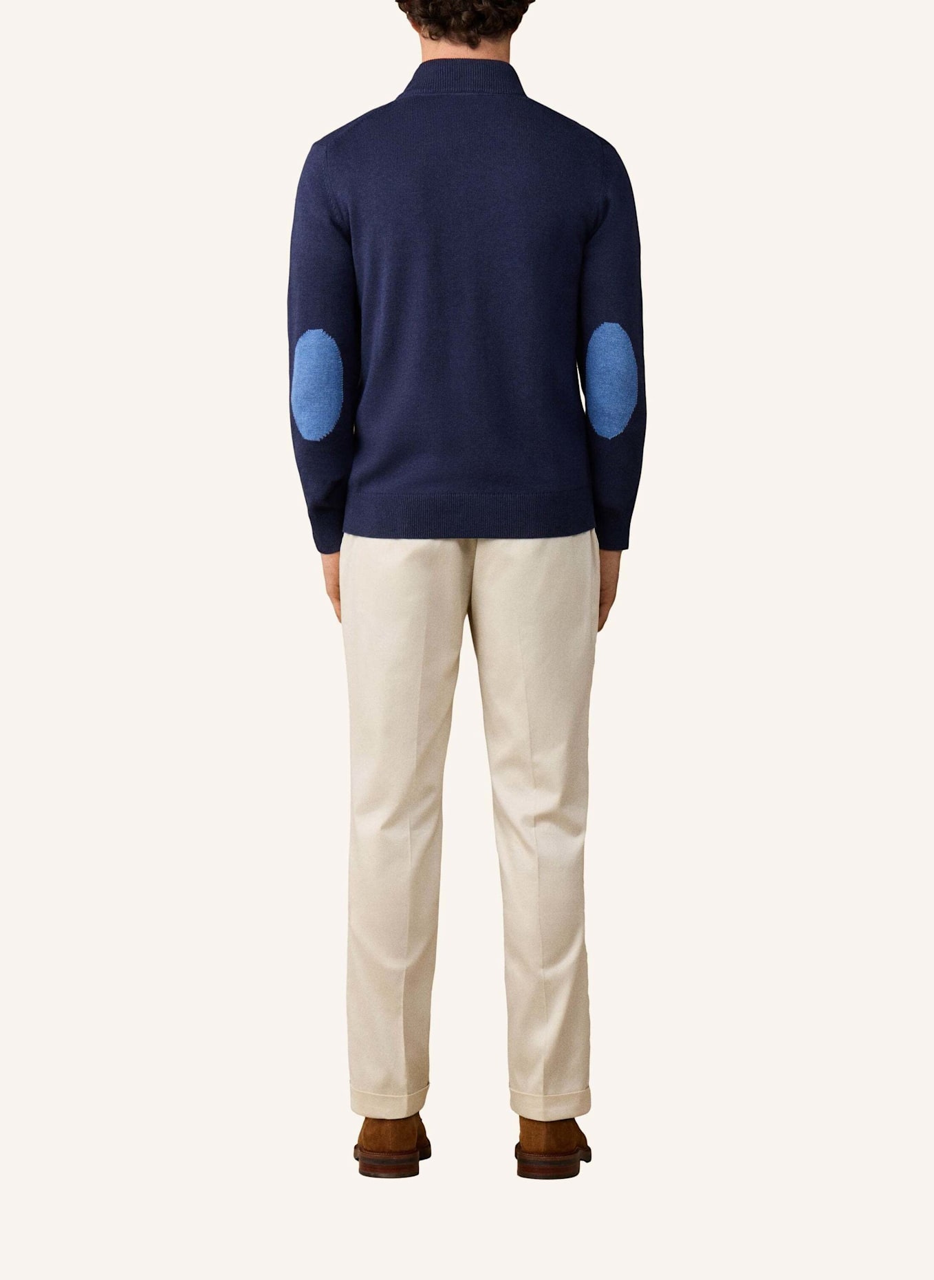 HACKETT LONDON Pullover HERITAGE FZIP: BLAU