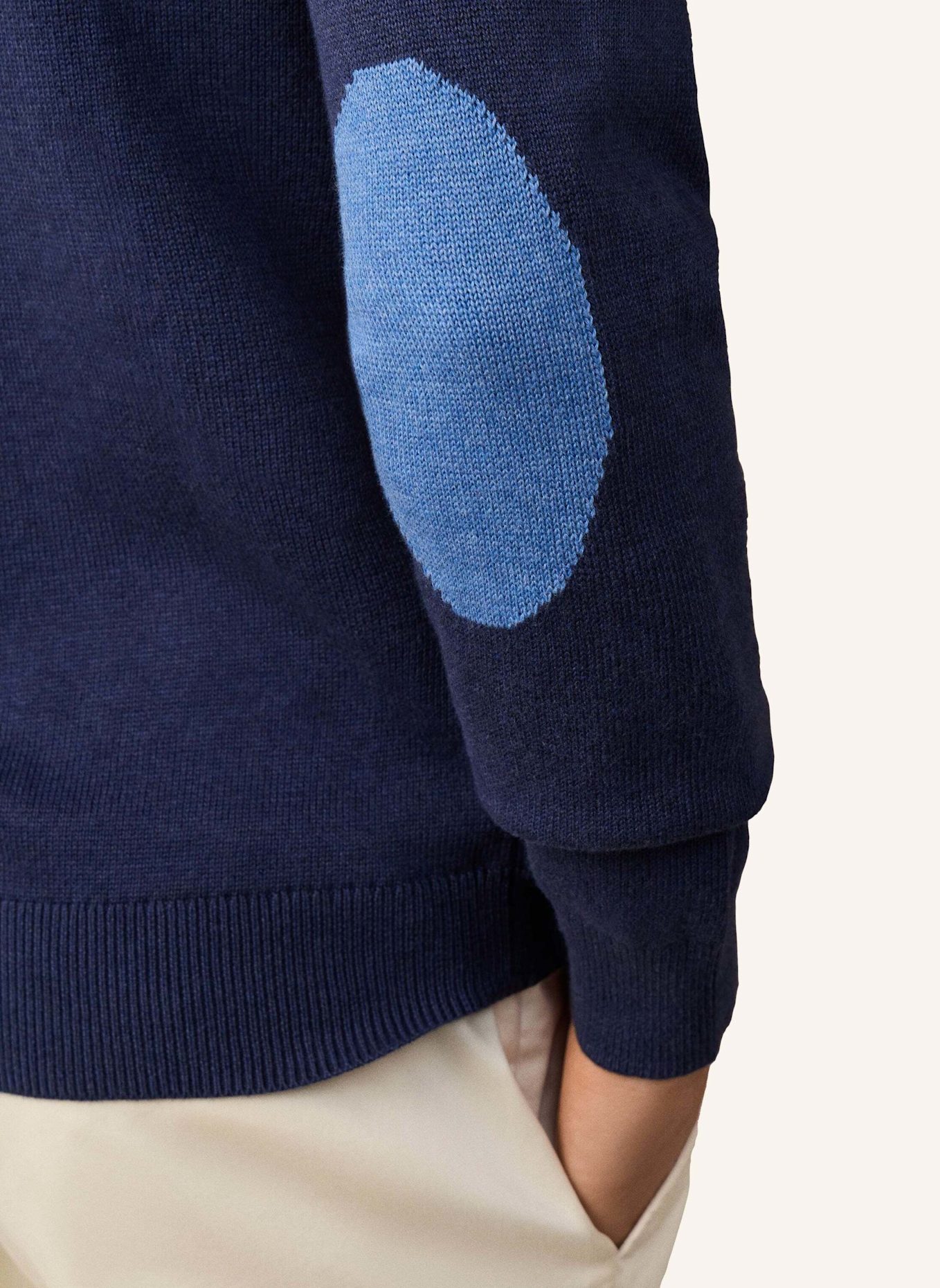 HACKETT LONDON Pullover HERITAGE FZIP: BLAU
