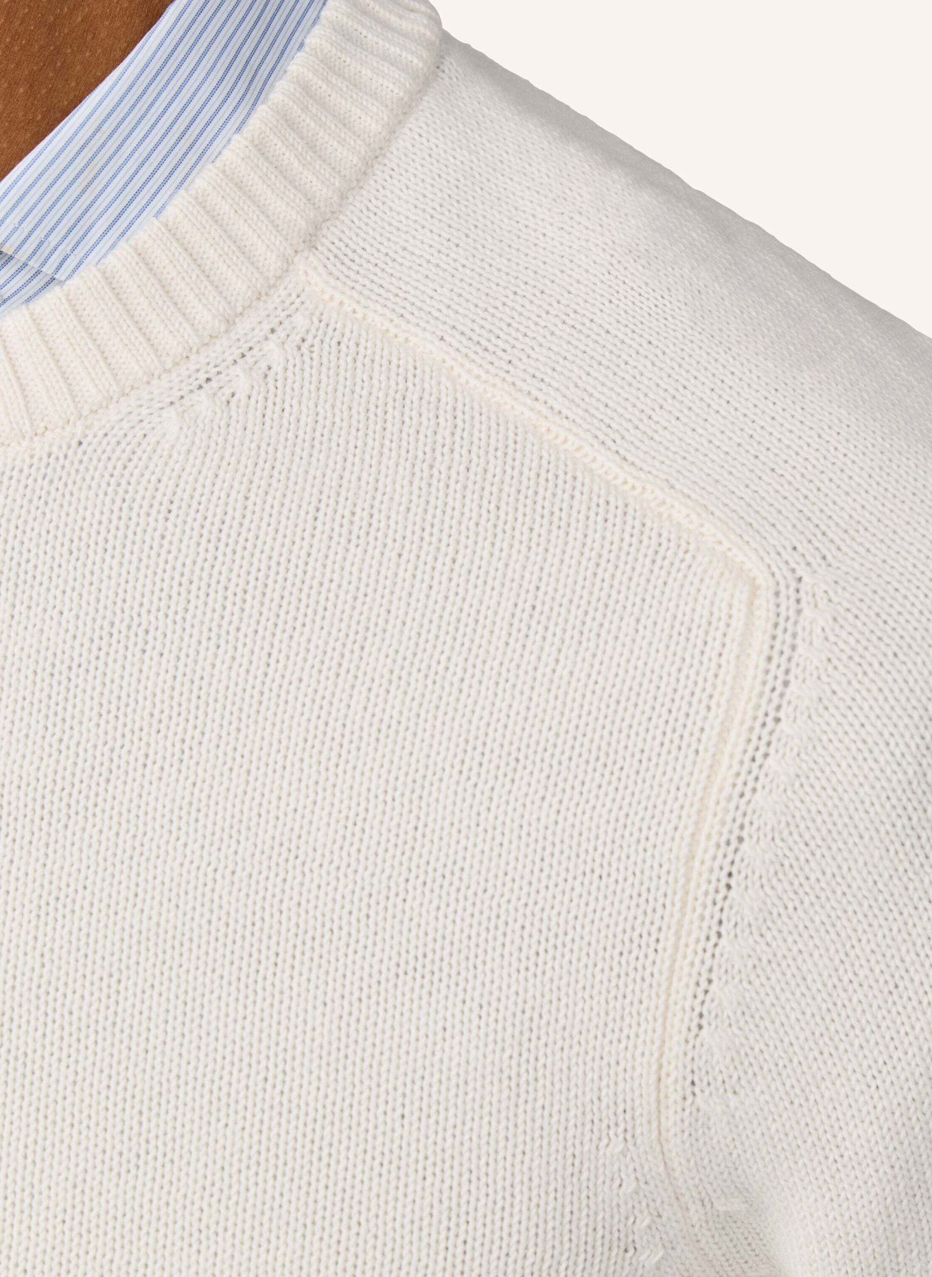 HACKETT LONDON Pullover SADDLE CREW: CREME