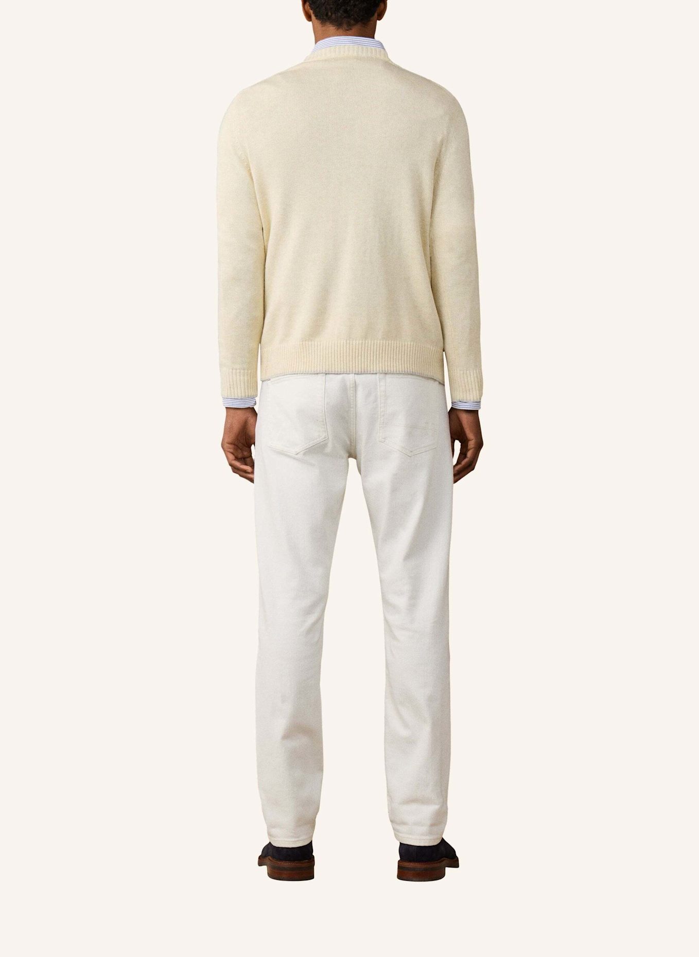 HACKETT LONDON Pullover HERITAGE H CREW: CREME