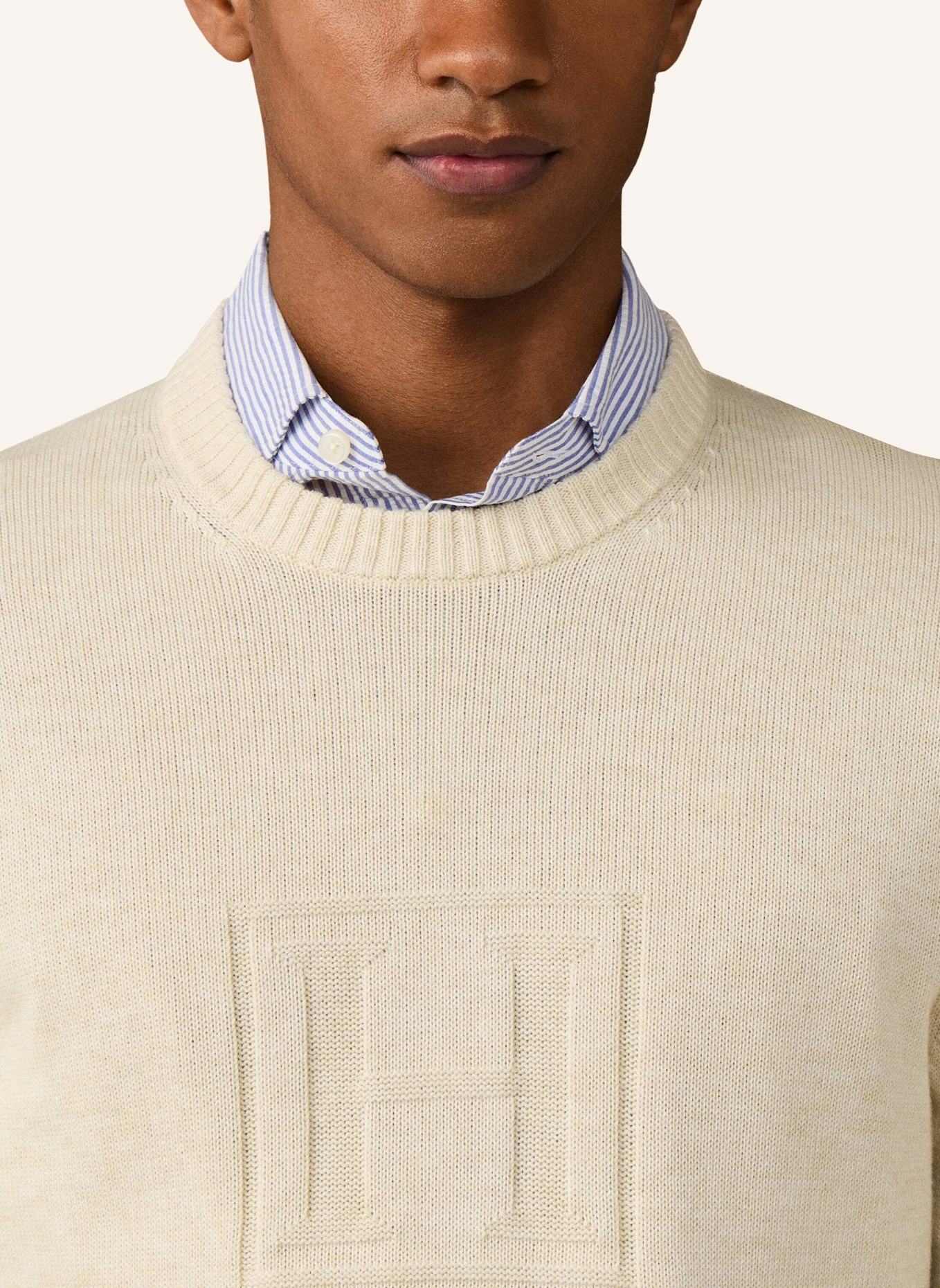 HACKETT LONDON Pullover HERITAGE H CREW: CREME