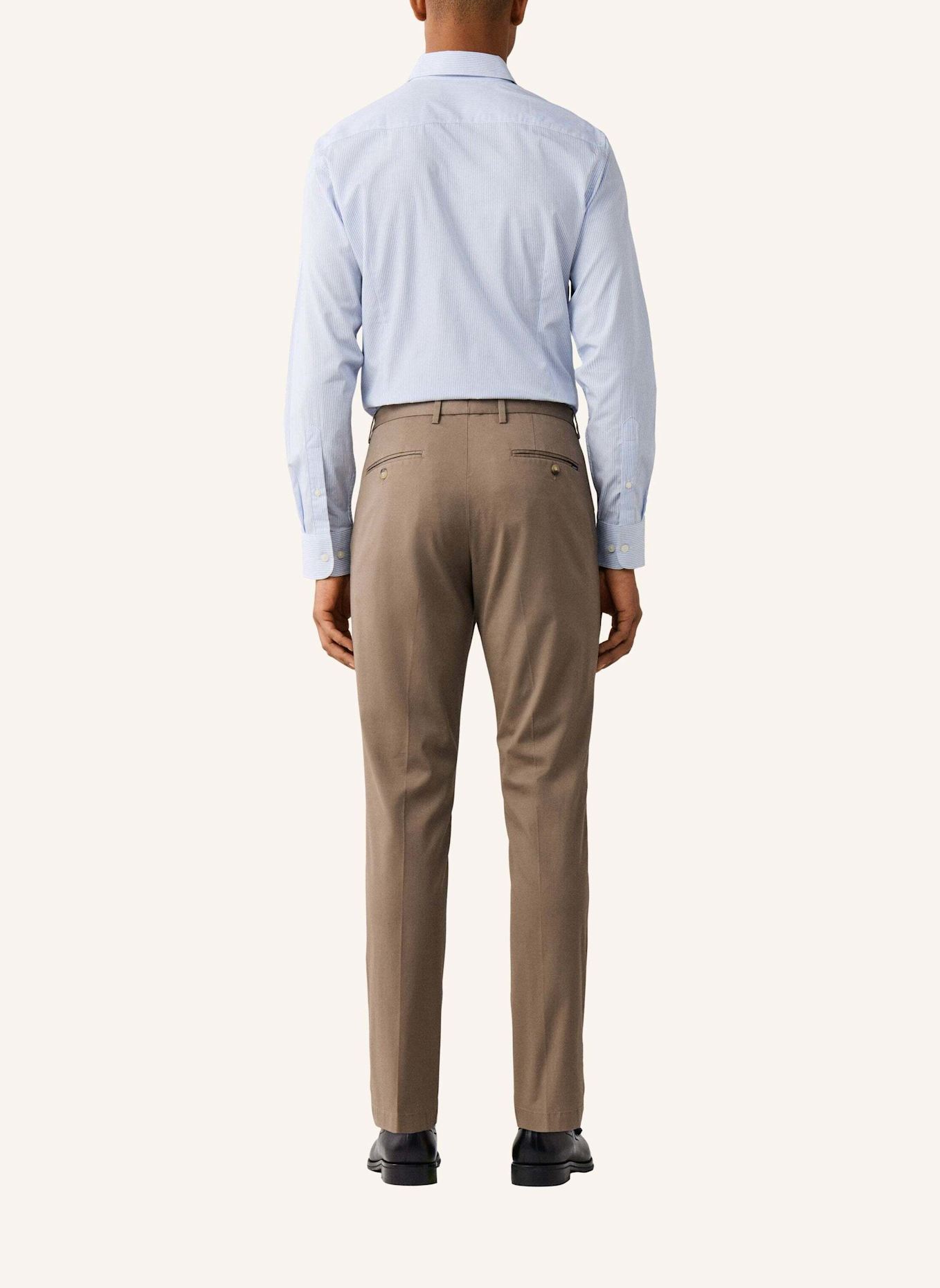 HACKETT LONDON Chino RIBBED COTTON CHINO: BEIGE