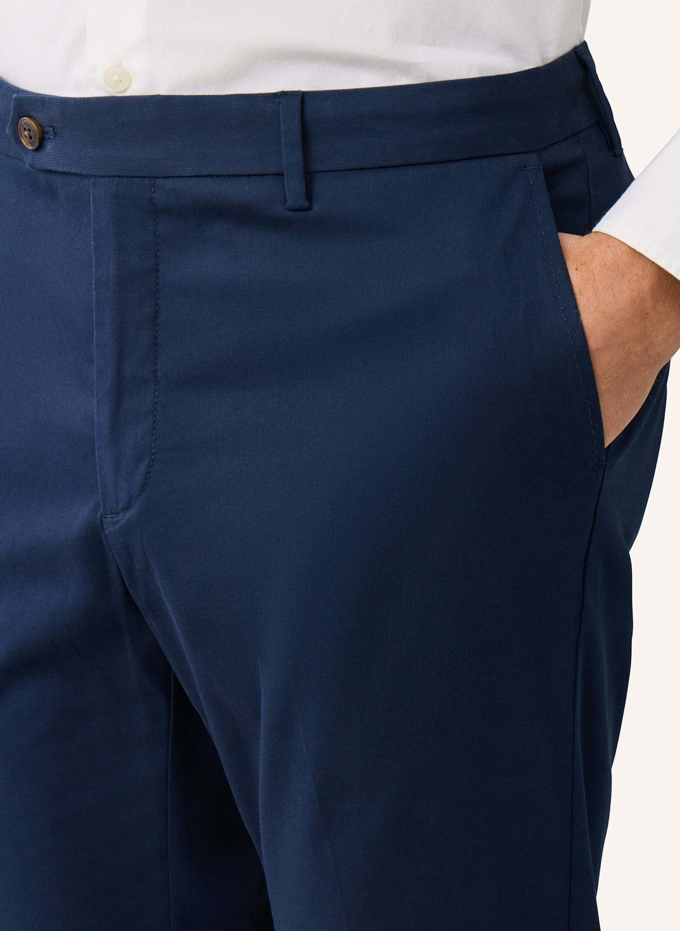 HACKETT LONDON Chino RIBBED COTTON CHINO: BLAU