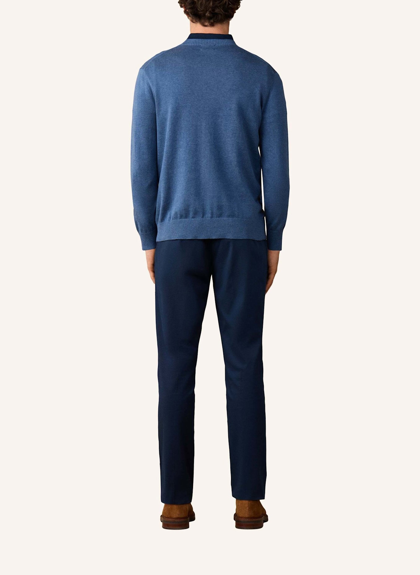 HACKETT LONDON Pullover ESS COTTON CREW: BLAU
