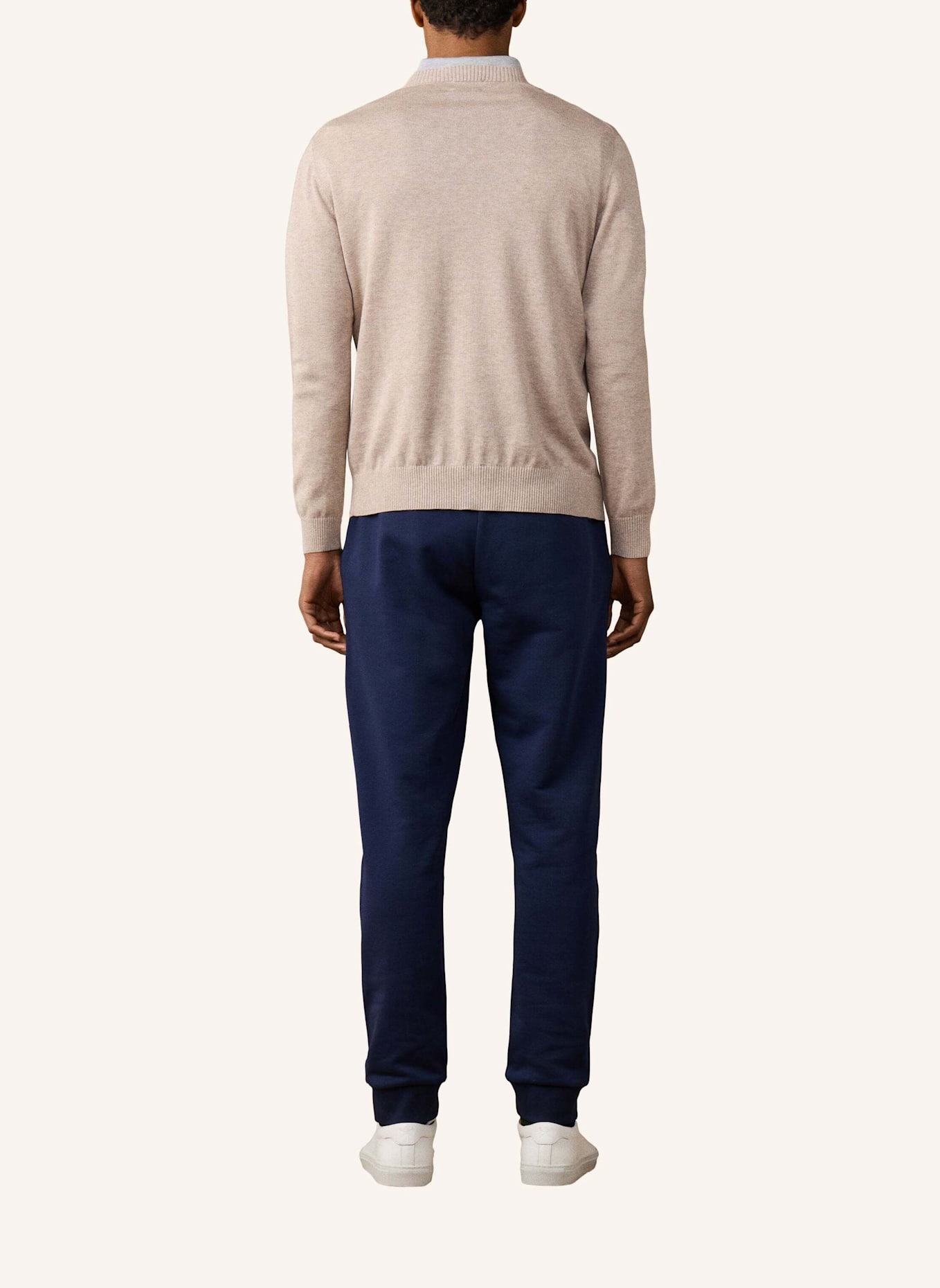 HACKETT LONDON Pullover ESS COTTON CREW: BEIGE