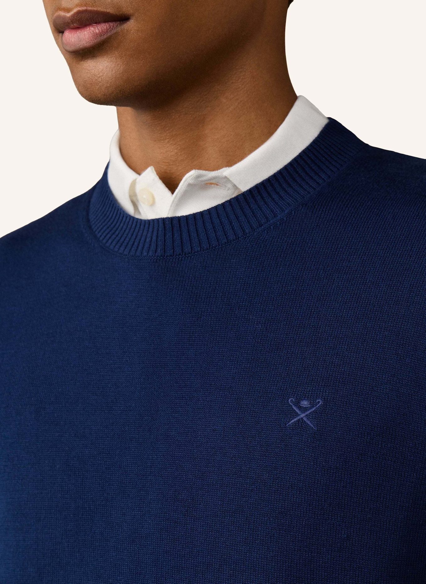 HACKETT LONDON Pullover ESS COTTON CREW: BLAU
