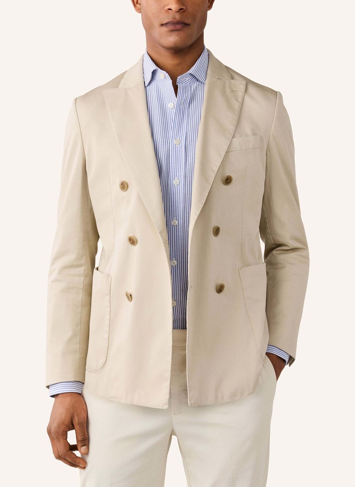 HACKETT LONDON Sakko GMW DB COTT STRCH CC: BEIGE