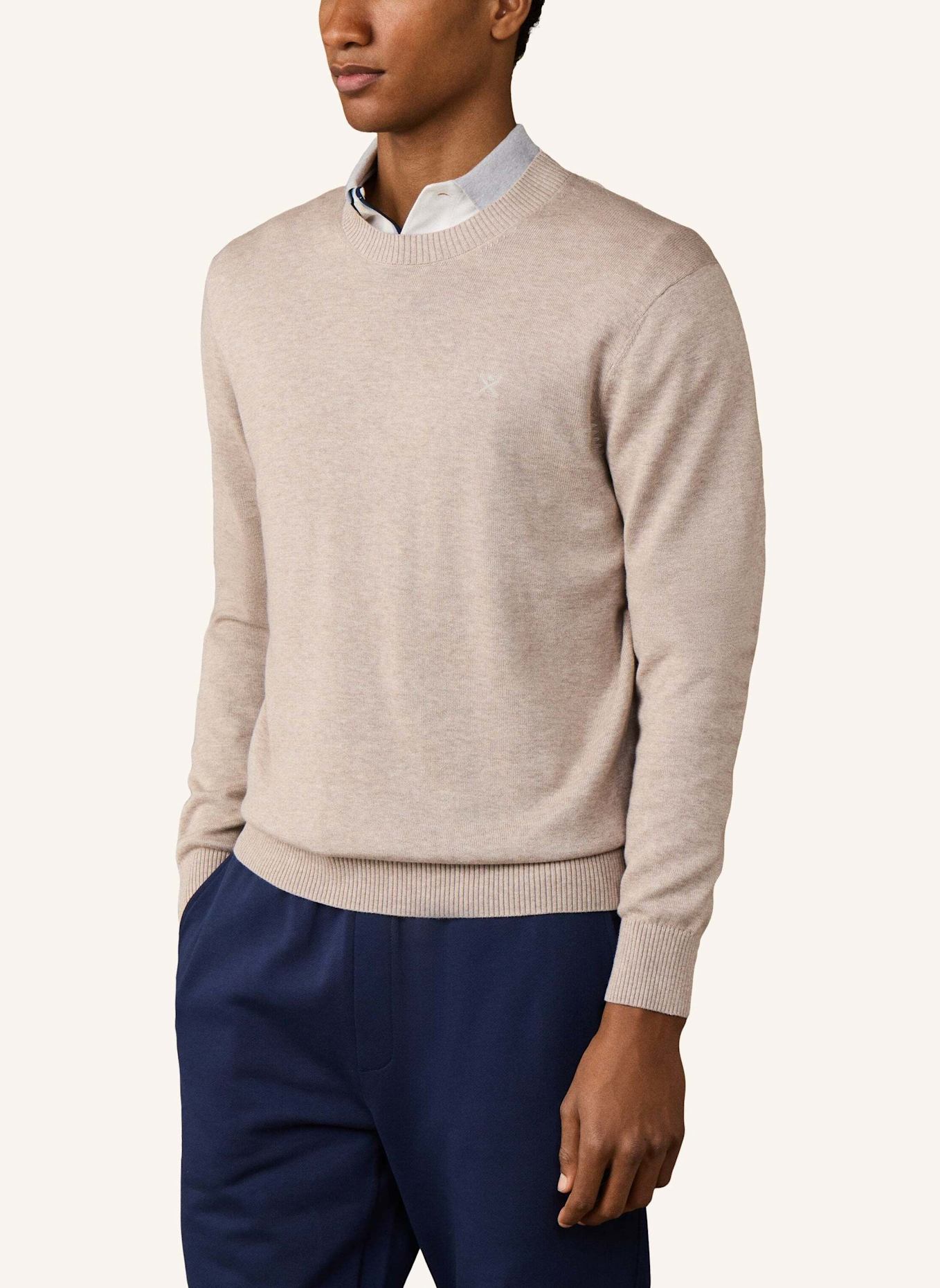HACKETT LONDON Pullover ESS COTTON CREW: BEIGE