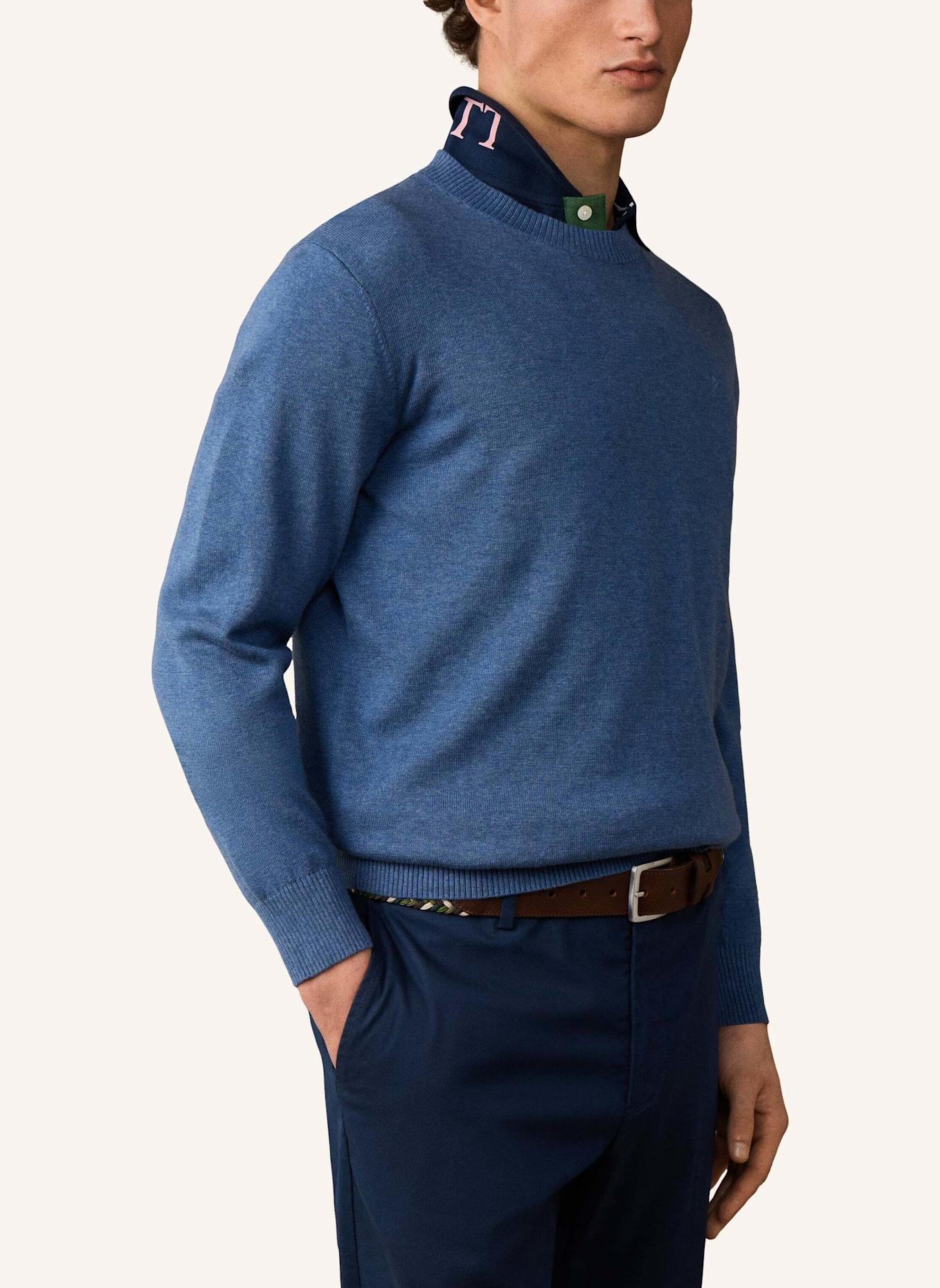 HACKETT LONDON Pullover ESS COTTON CREW: BLAU