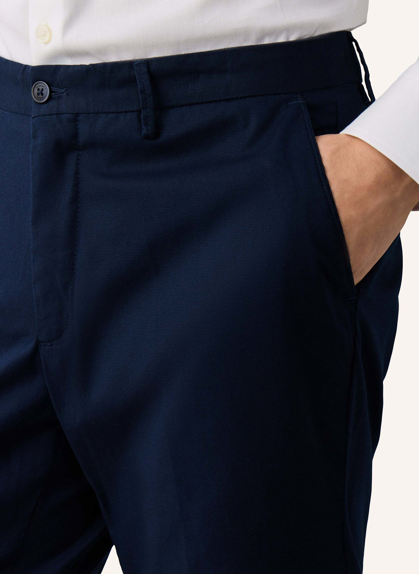 HACKETT LONDON Chino CANVAS TEXTURE CHINO: BLAU