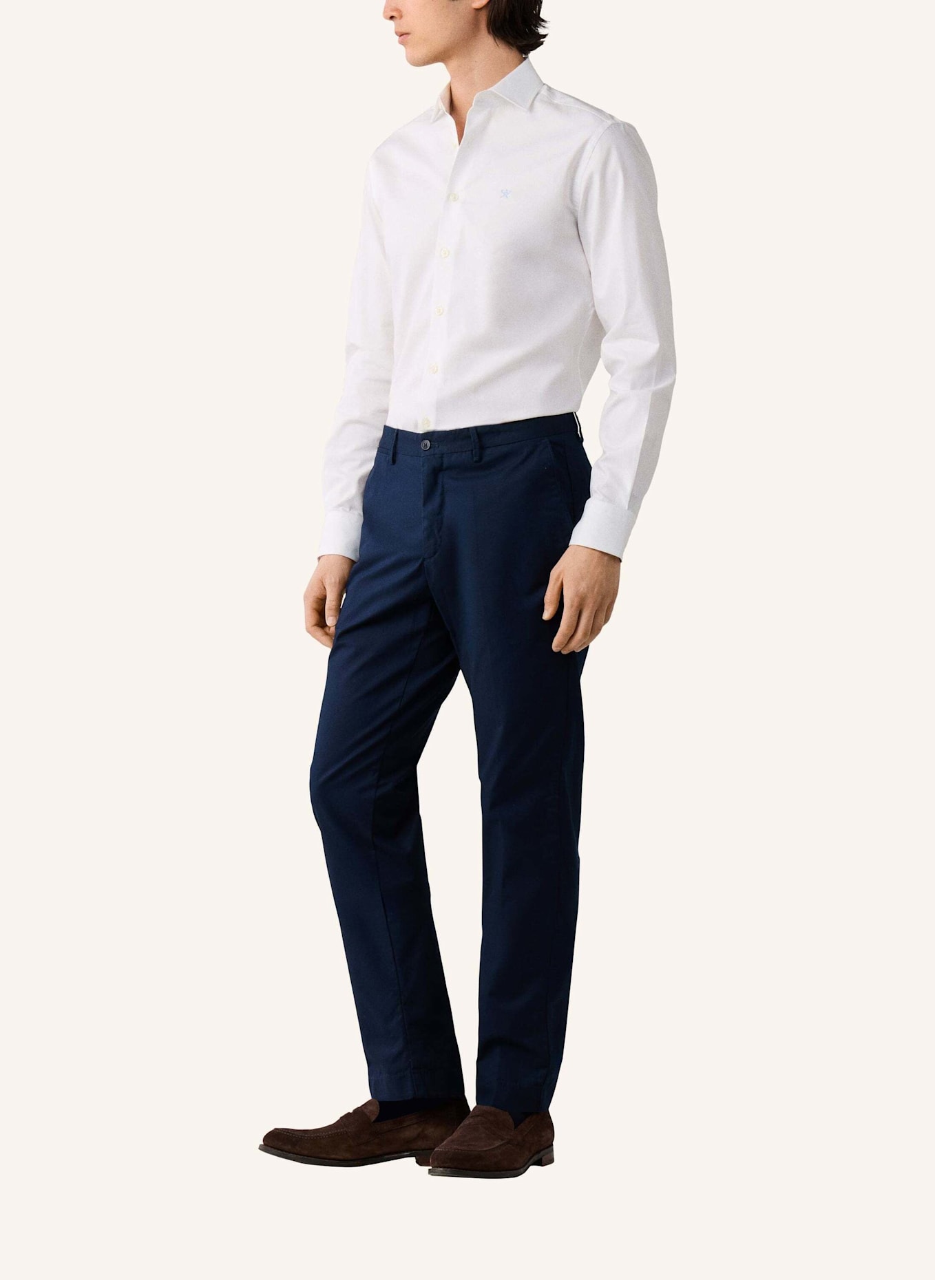 HACKETT LONDON Chino CANVAS TEXTURE CHINO: BLAU