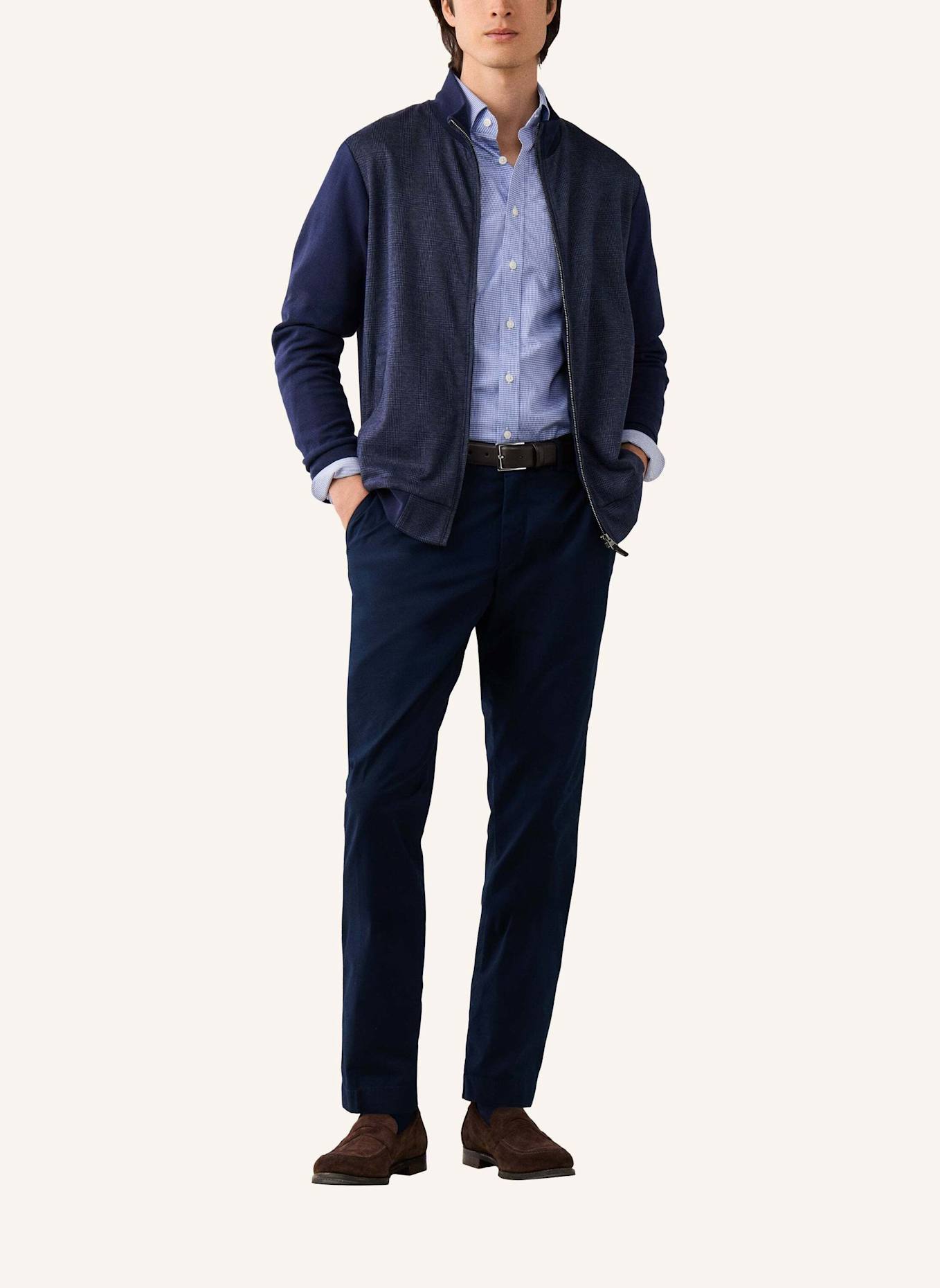 HACKETT LONDON Chino CANVAS TEXTURE CHINO: BLAU