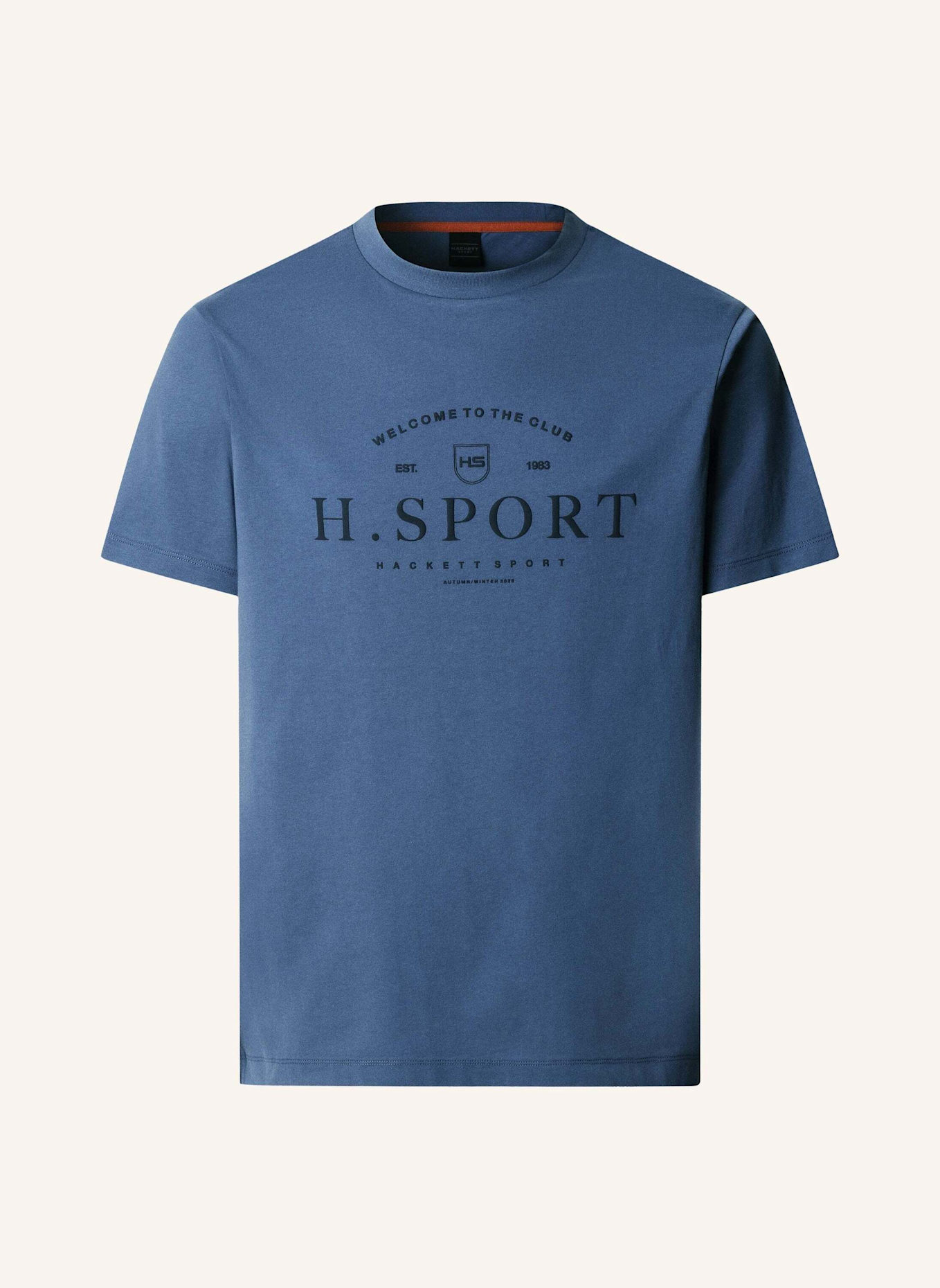 HACKETT LONDON T-Shirt HS SCRIPT TEE: BLAU